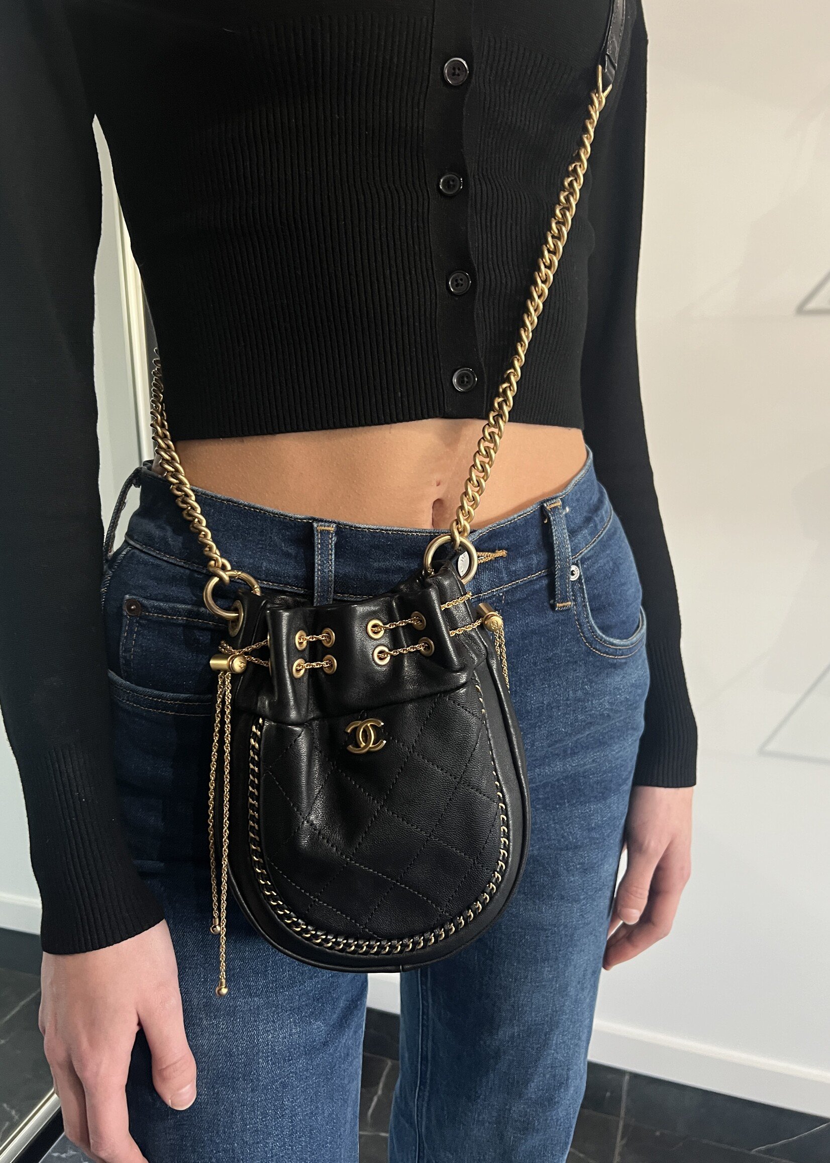 Chanel SOLD - Chanel 25 Series DrawString Bucket Bag