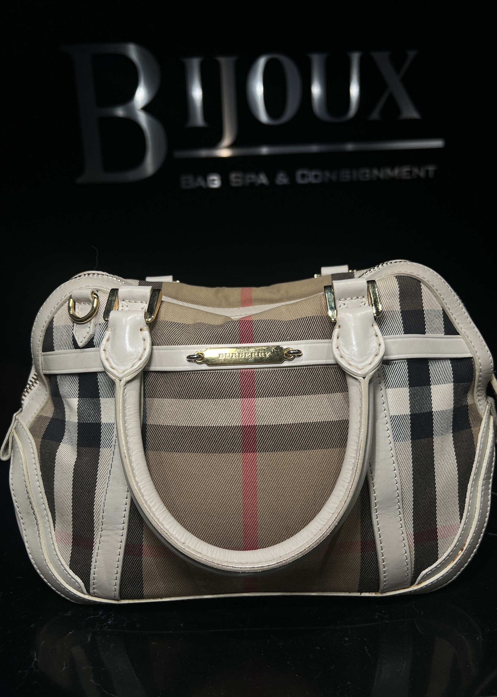 Burberry SOLD - Burberry House Check Orchard Bowling Bag