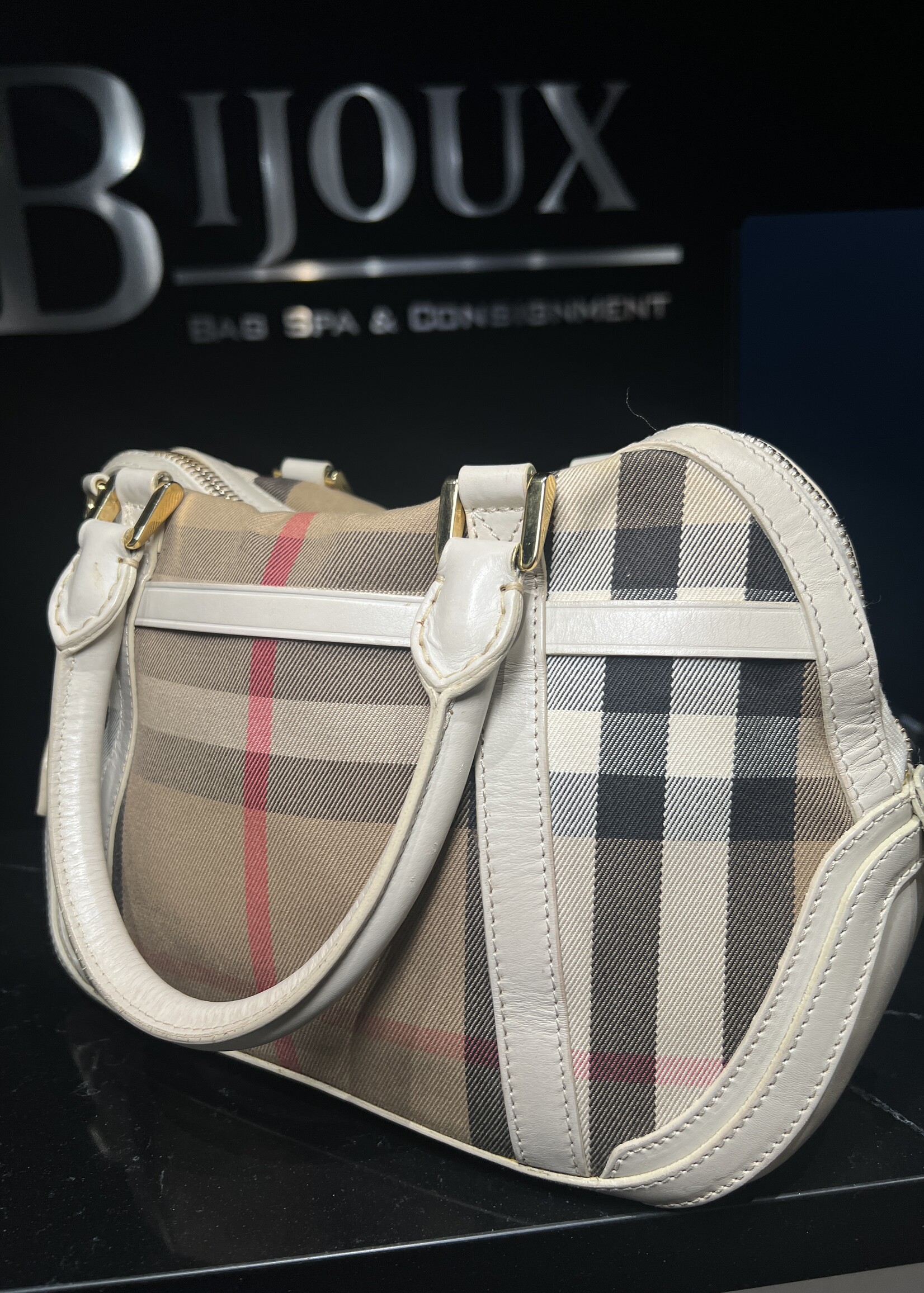 Burberry SOLD - Burberry House Check Orchard Bowling Bag