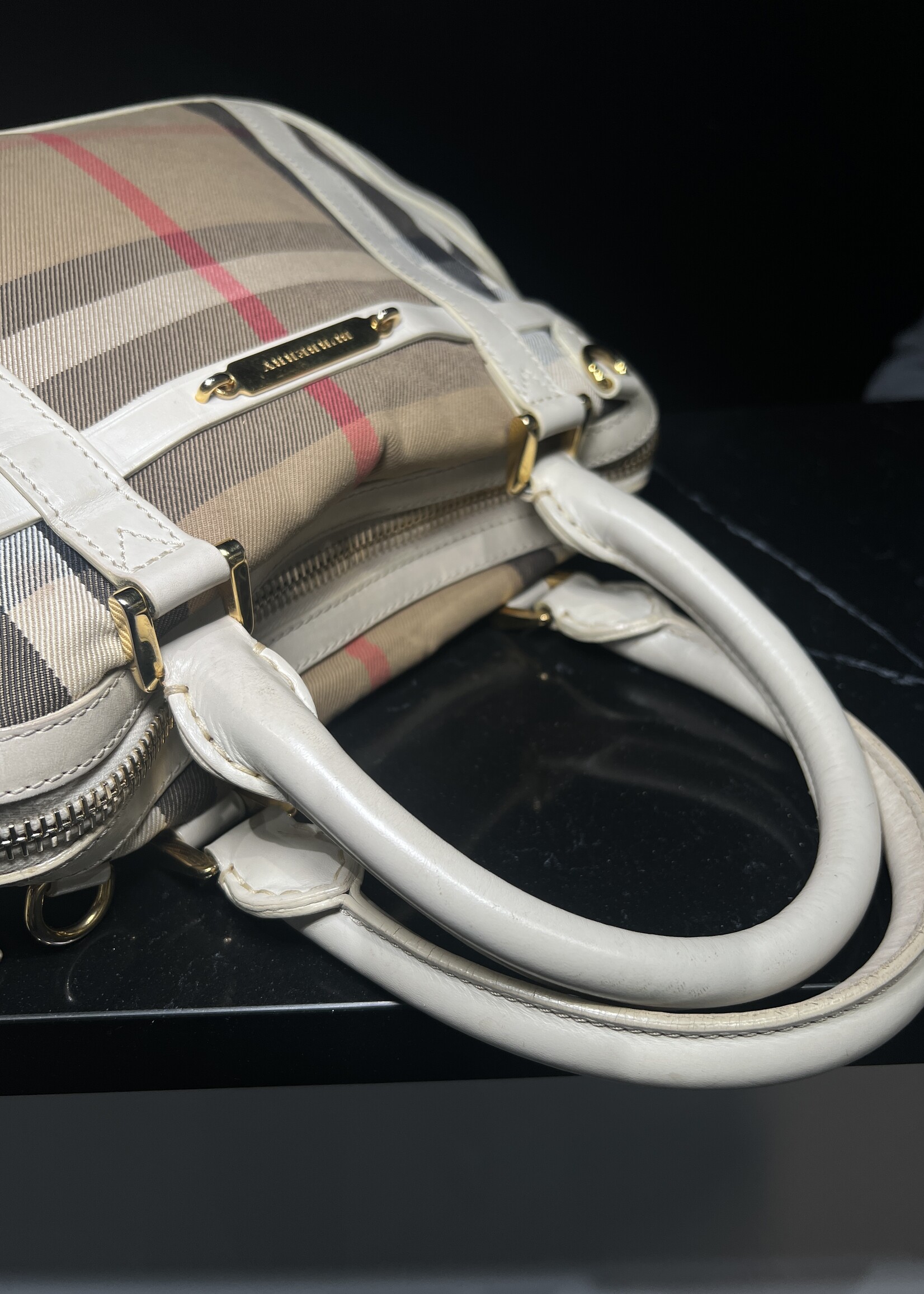 Burberry SOLD - Burberry House Check Orchard Bowling Bag