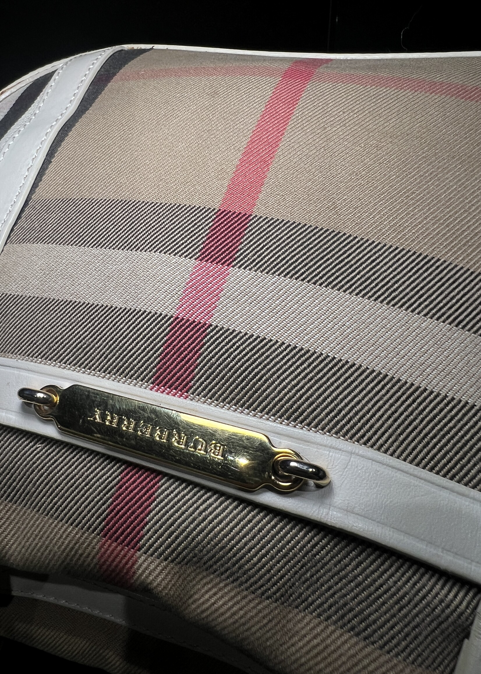 Burberry SOLD - Burberry House Check Orchard Bowling Bag