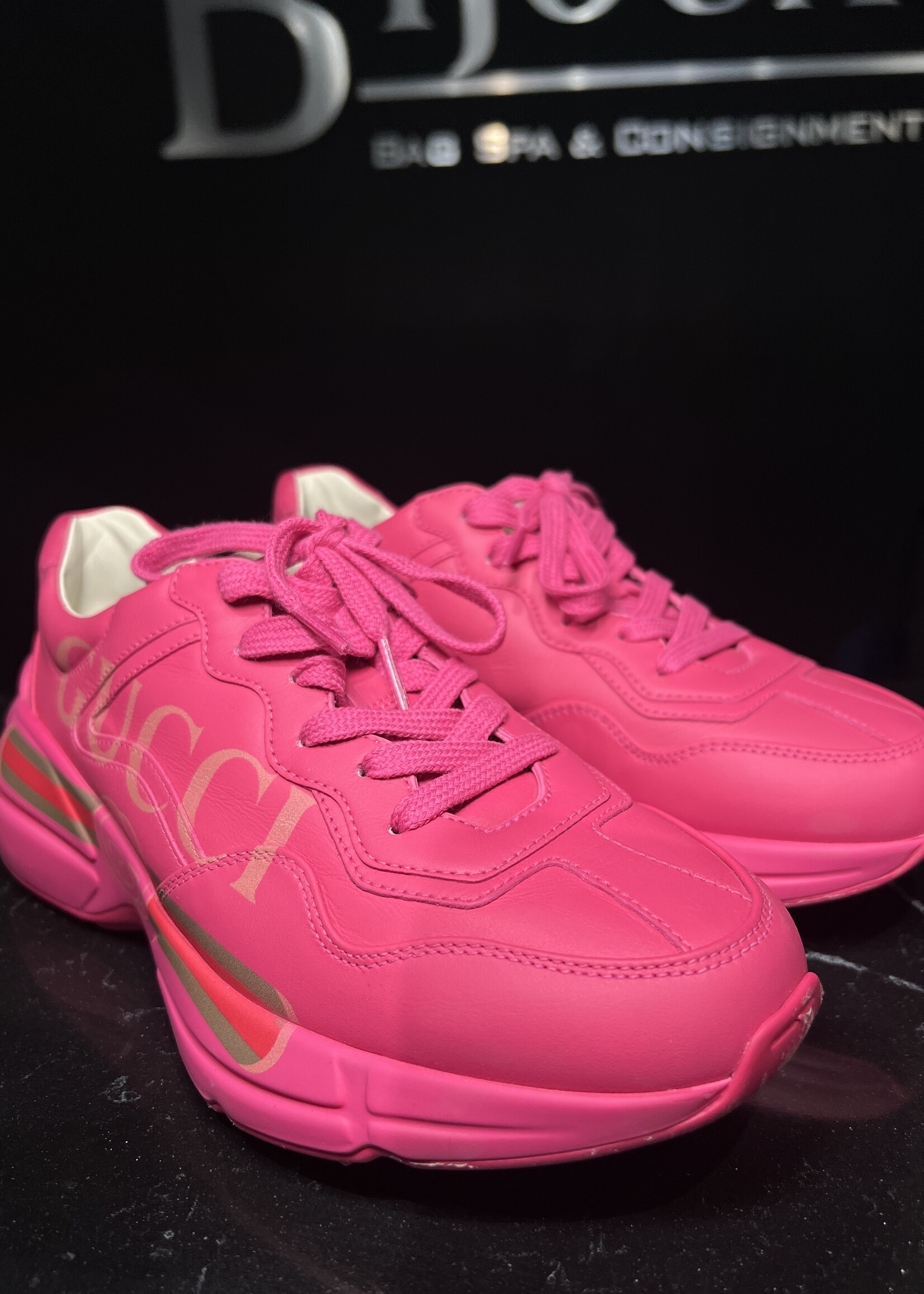 Gucci Gucci Pink Rhyton Sneaker 37.5