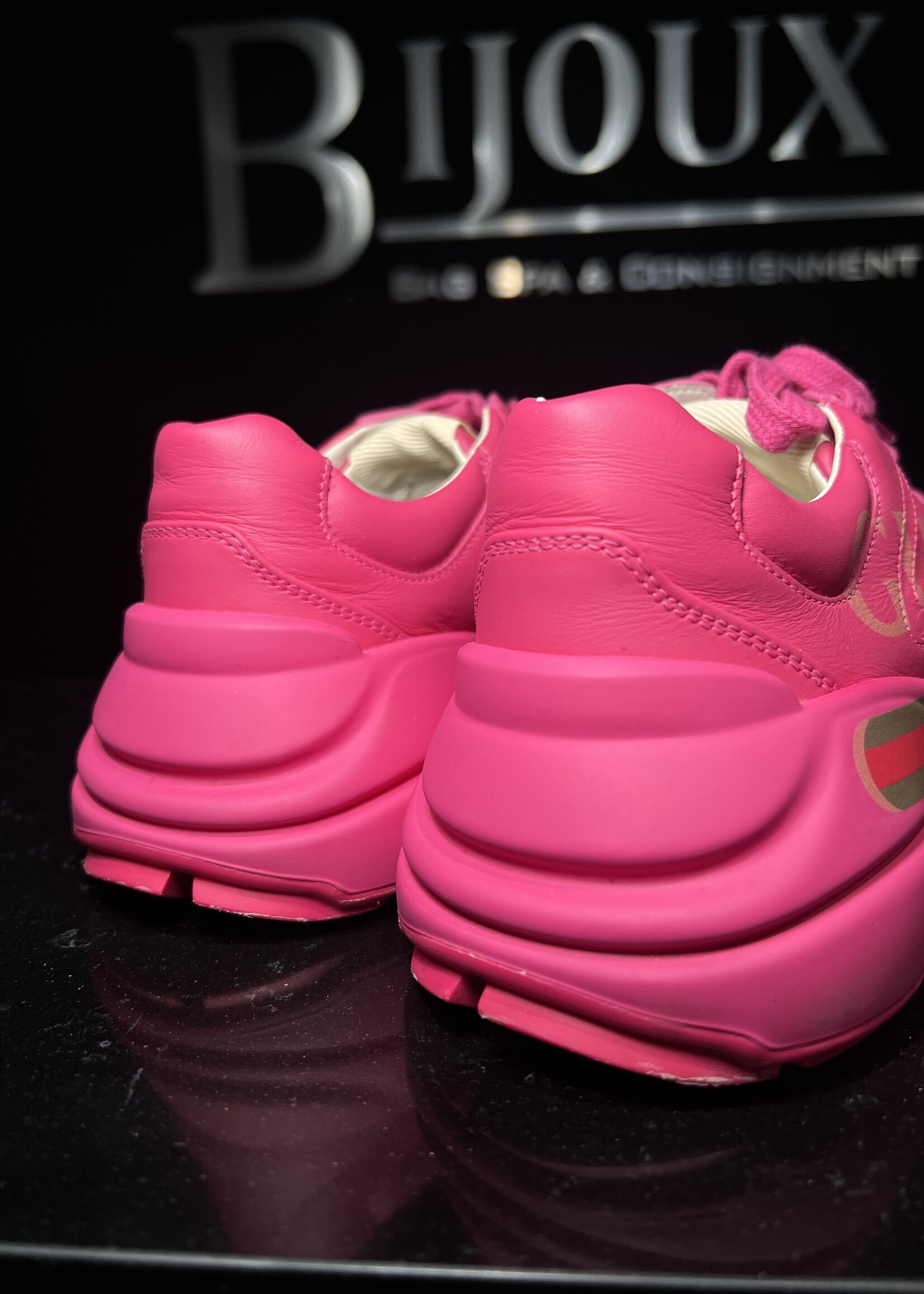 Gucci Gucci Pink Rhyton Sneaker 37.5