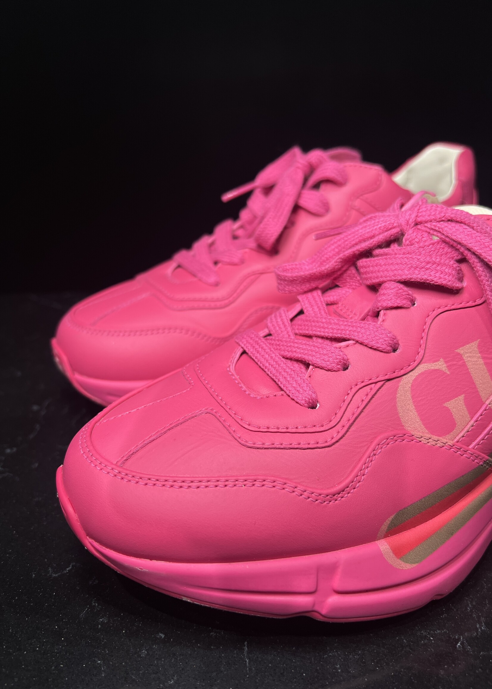 Gucci Gucci Pink Rhyton Sneaker 37.5