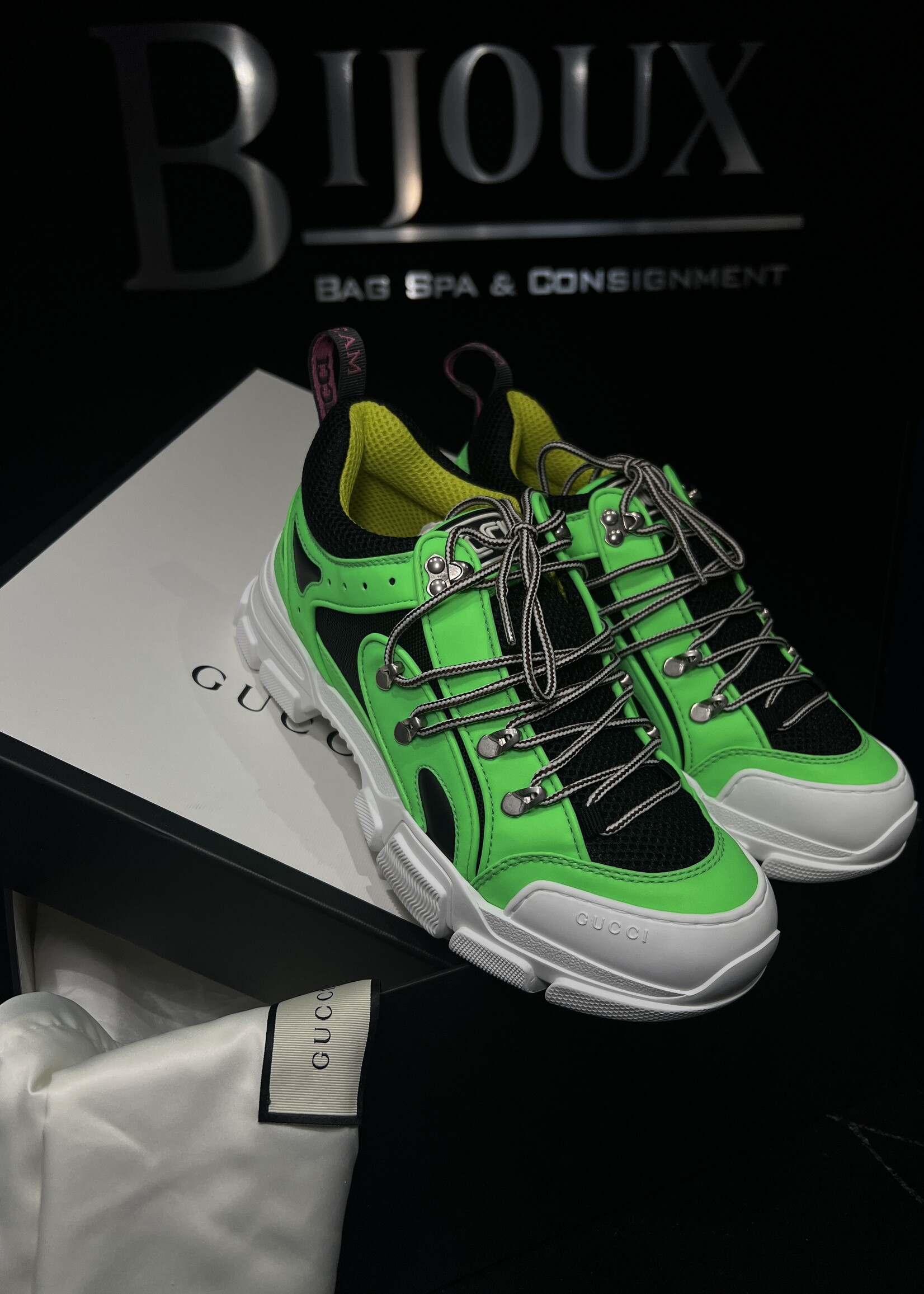 Gucci Gucci Green Flashtrek -8