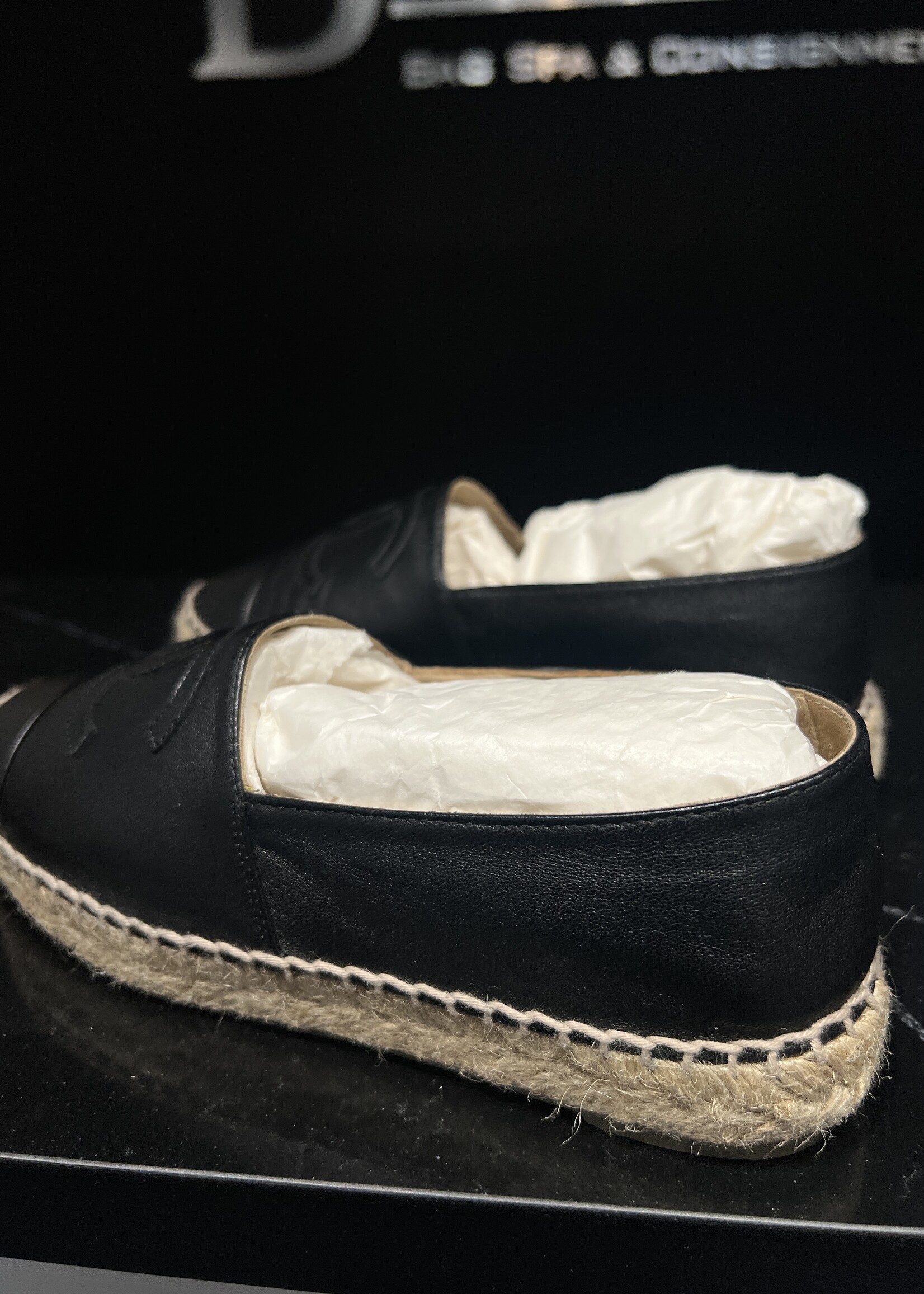 Chanel Chanel Black Espradilles 36
