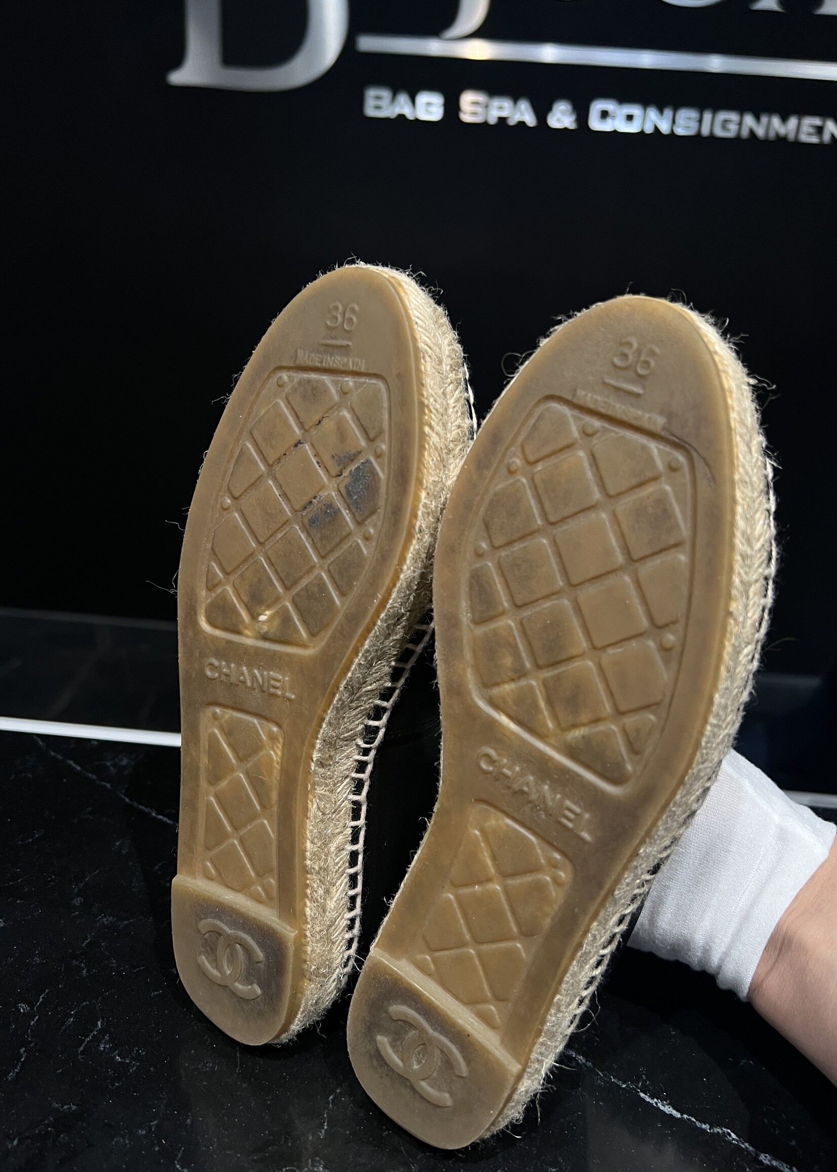 Chanel Chanel Black Espradilles 36