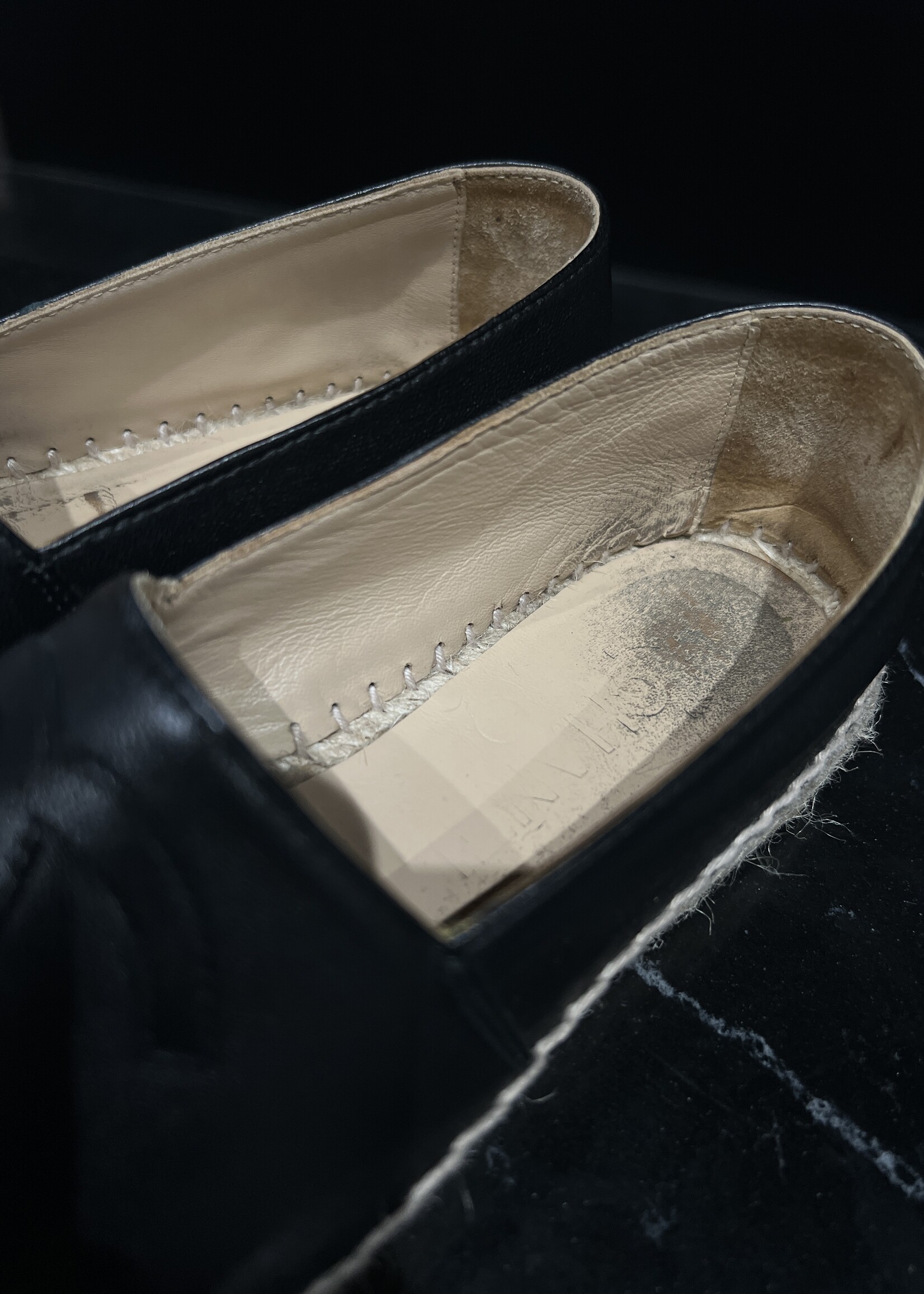 Chanel Chanel Black Espradilles 36