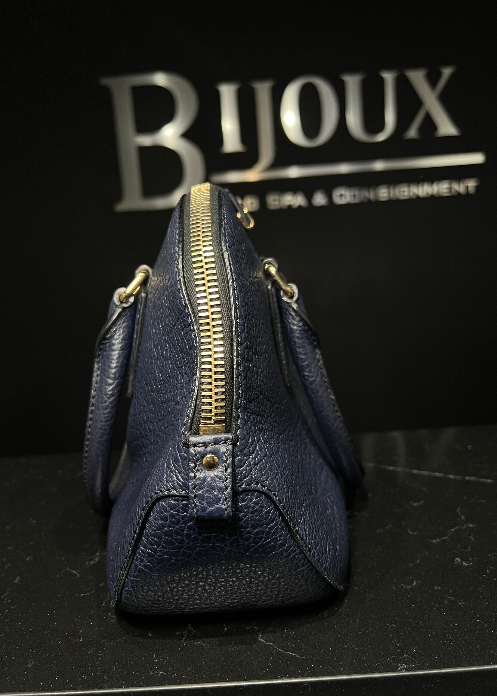 Burberry Burberry Navy Orchard Satchel Small Bag