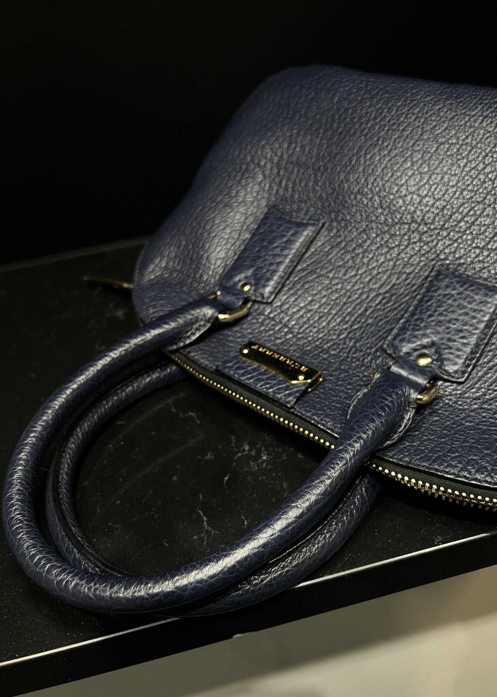 Burberry Burberry Navy Orchard Satchel Small Bag