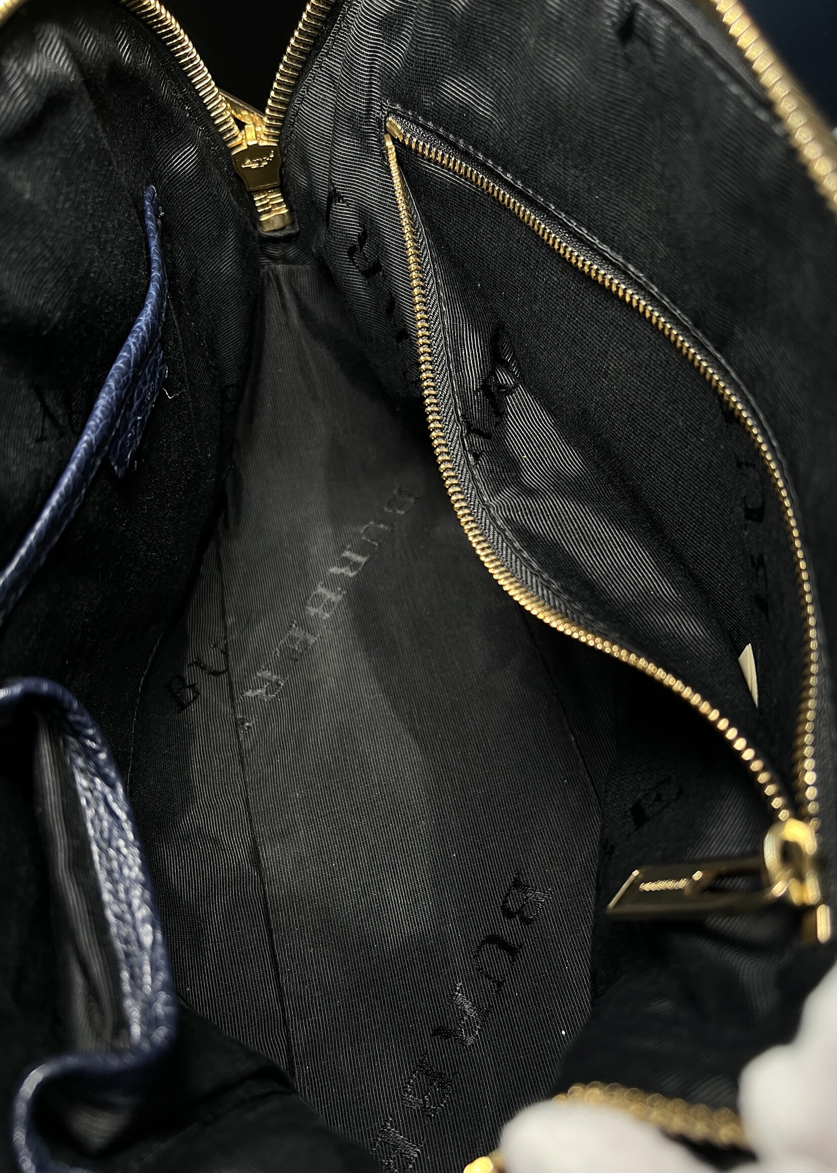 Burberry Burberry Navy Orchard Satchel Small Bag