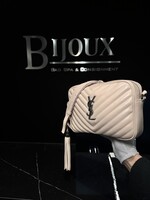 Saint Laurent SOLD - Saint Laurent Calfskin Matelasse Lou Camera Bag