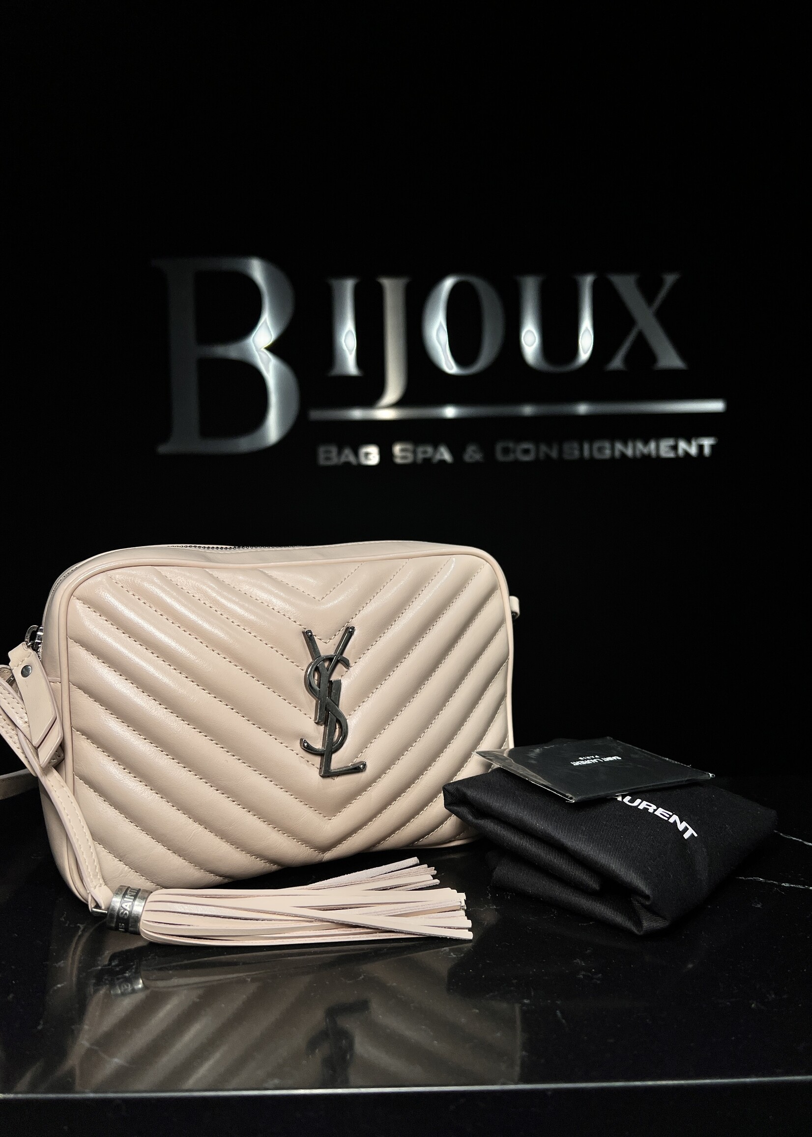 Saint Laurent Saint Laurent Calfskin Matelasse Lou Camera Bag