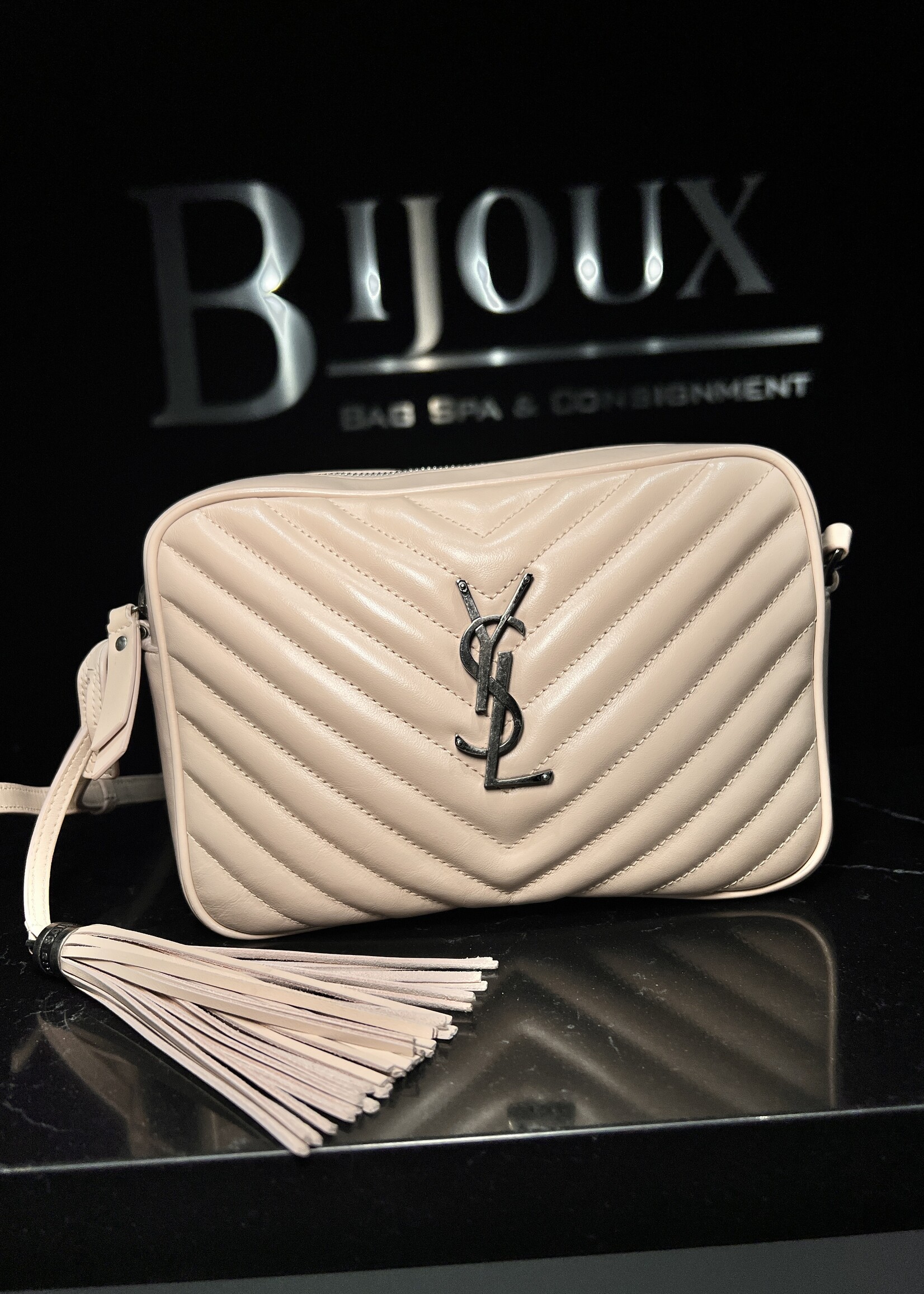 Saint Laurent Saint Laurent Calfskin Matelasse Lou Camera Bag