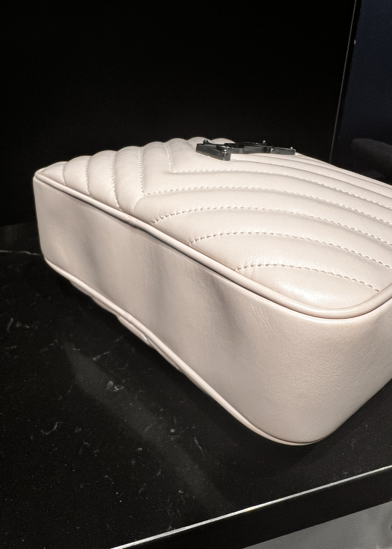 Saint Laurent Saint Laurent Calfskin Matelasse Lou Camera Bag