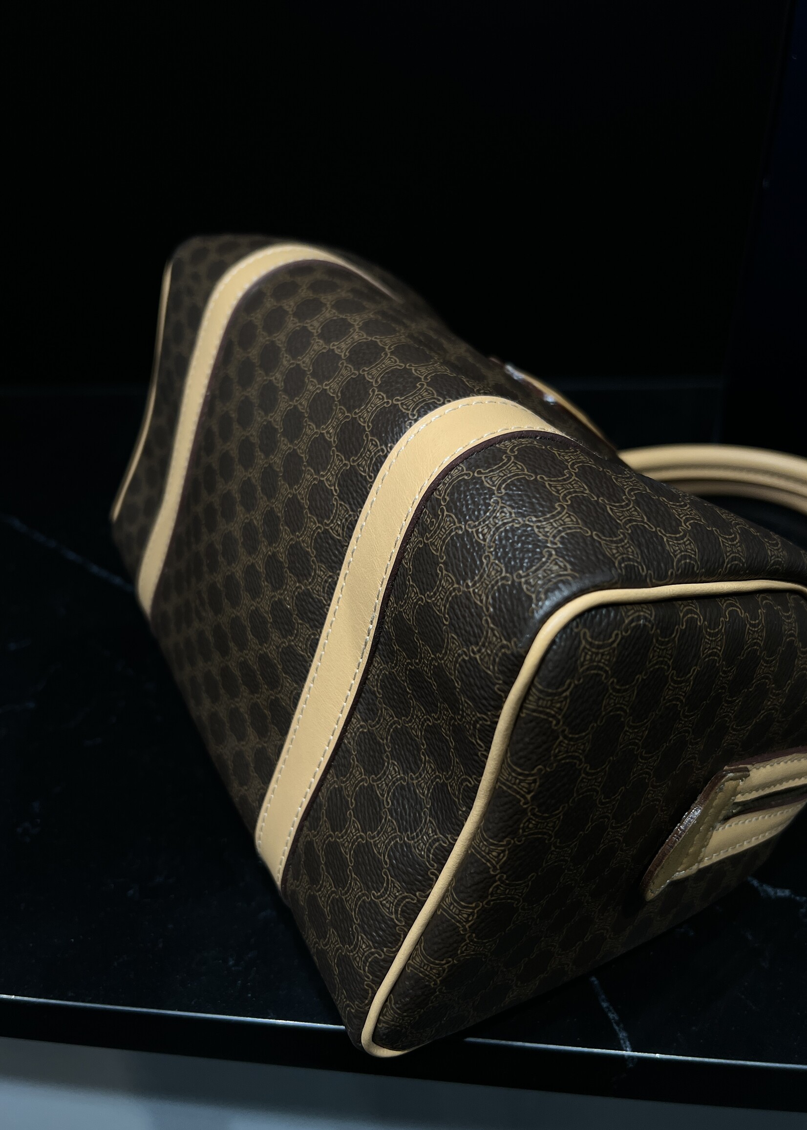 Celine Celine Brown Macadam Boston Bag