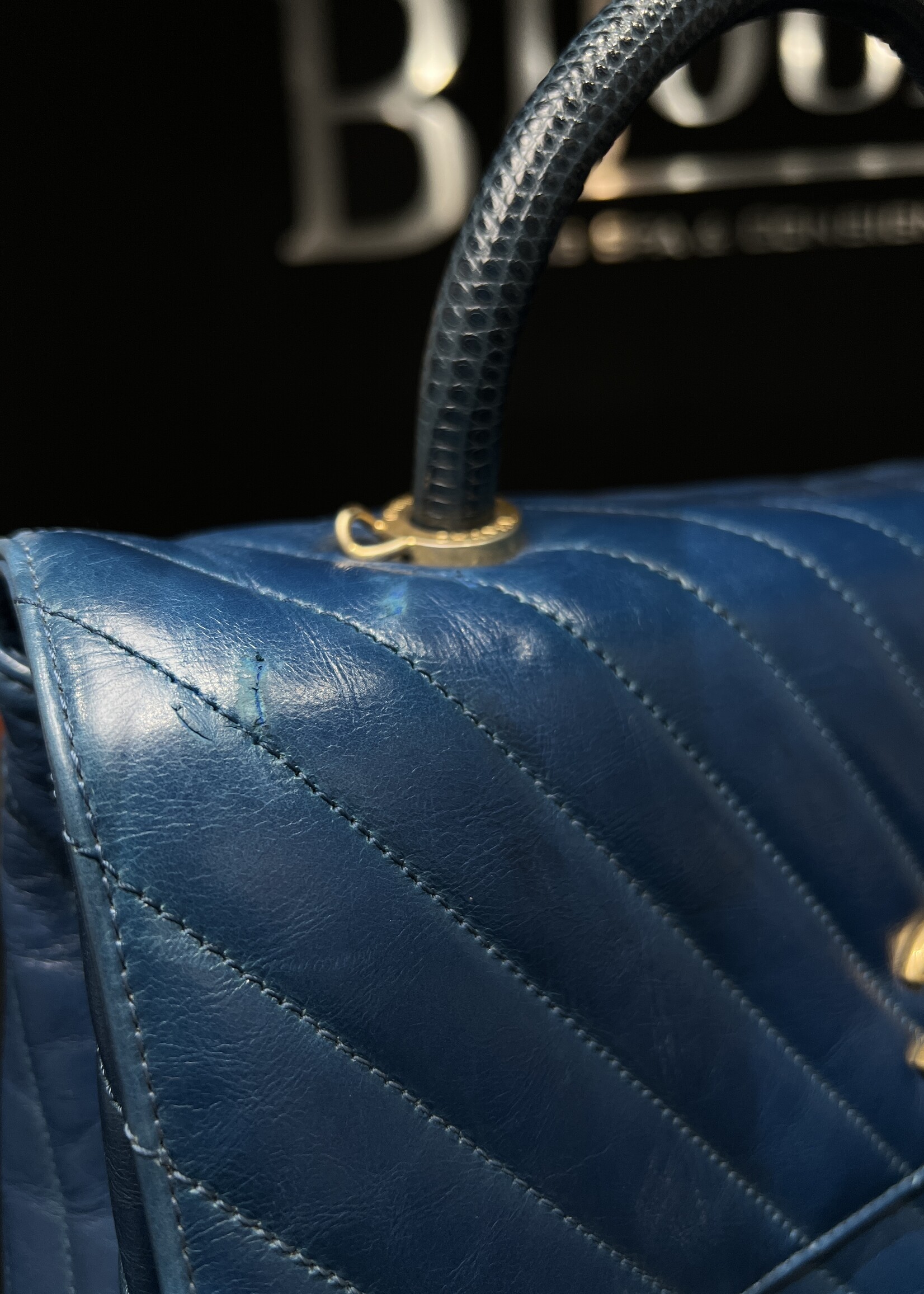 Chanel Chanel Large Lizard Top Handle