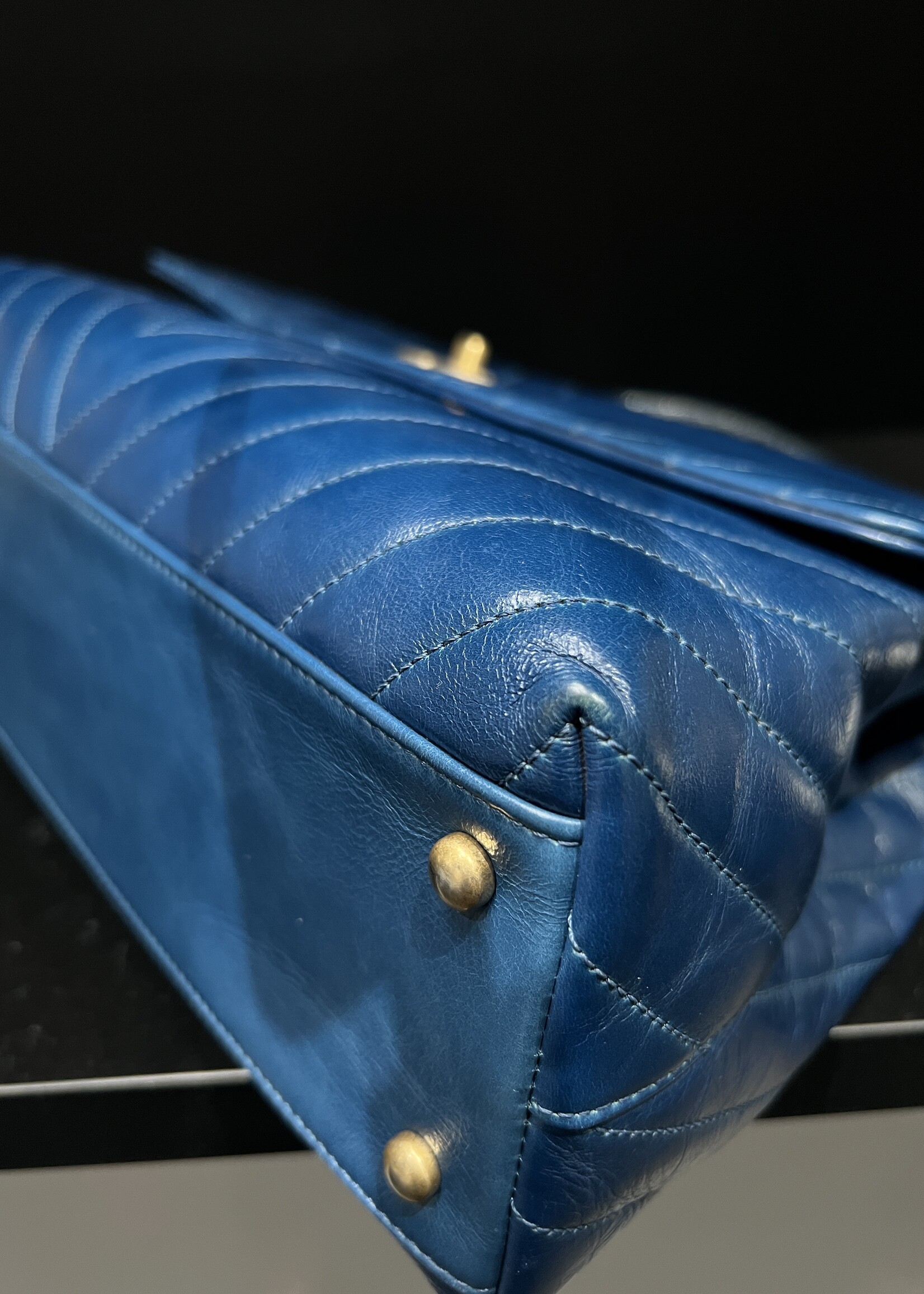 Chanel Chanel Large Lizard Top Handle