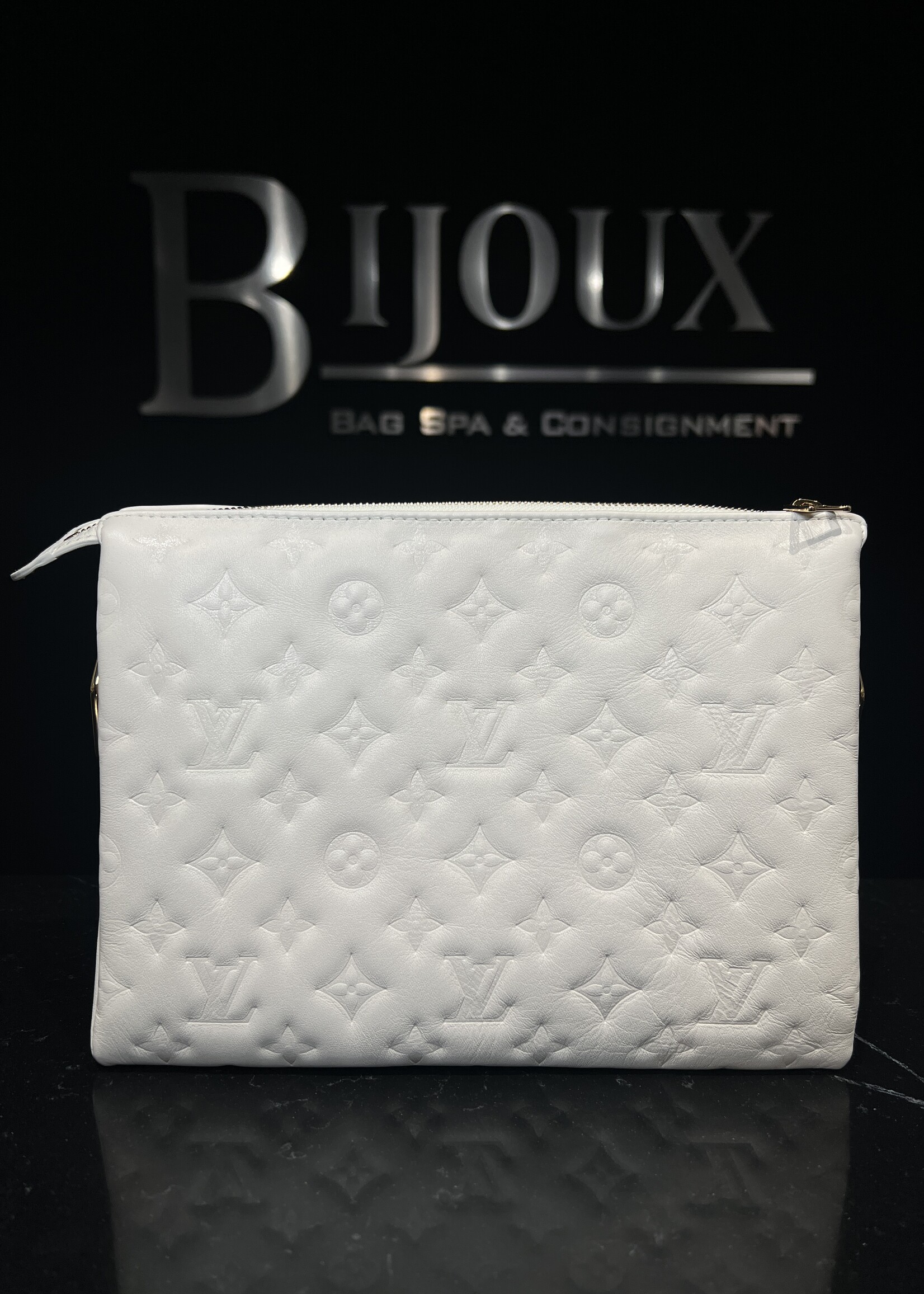 Louis Vuitton SOLD- Louis Vuitton Embossed Monogram Coussin PM