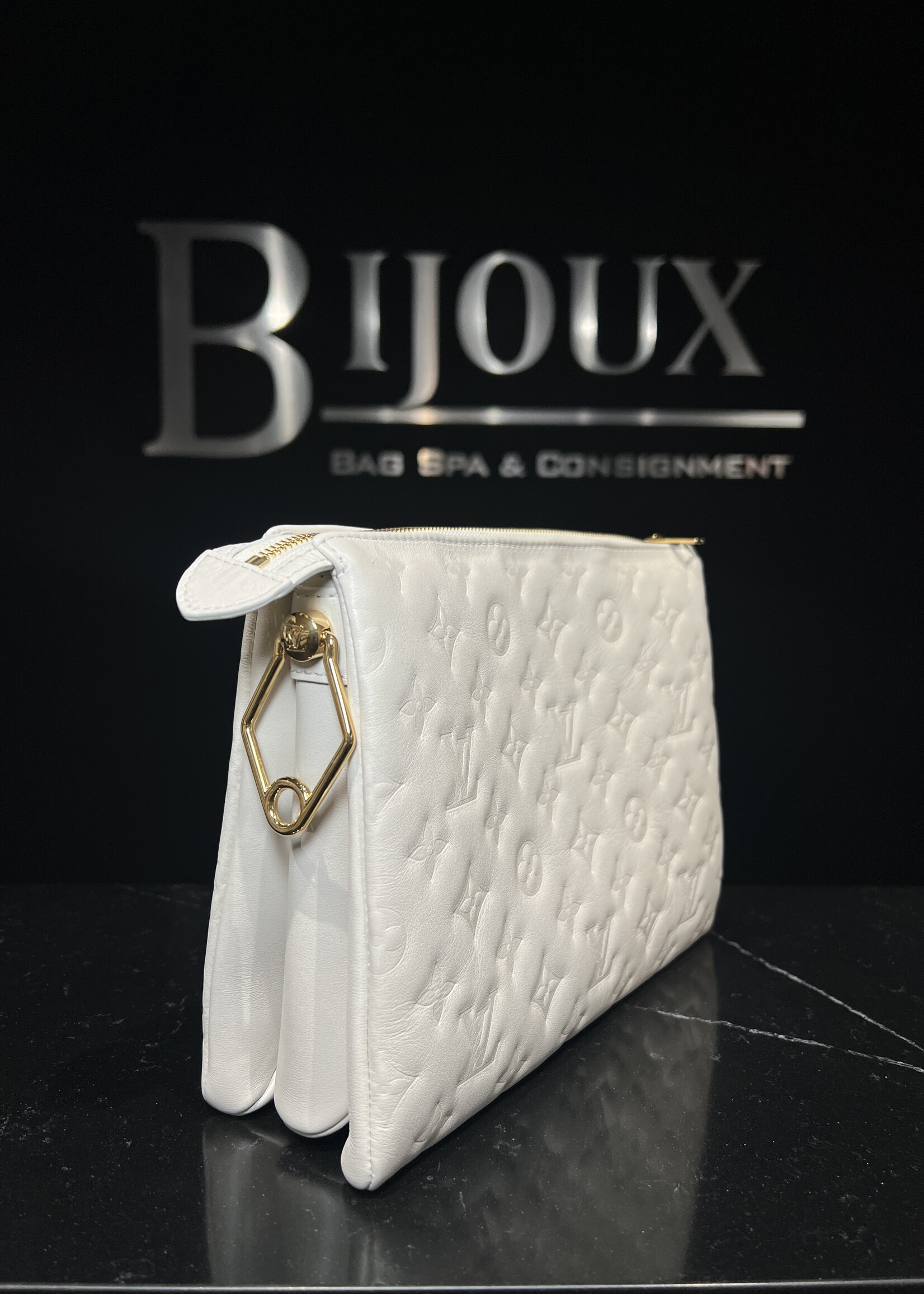 Louis Vuitton SOLD- Louis Vuitton Embossed Monogram Coussin PM