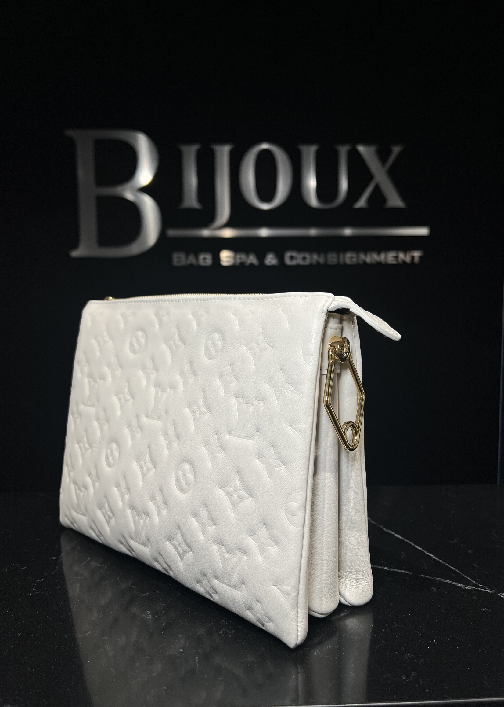 Louis Vuitton SOLD- Louis Vuitton Embossed Monogram Coussin PM