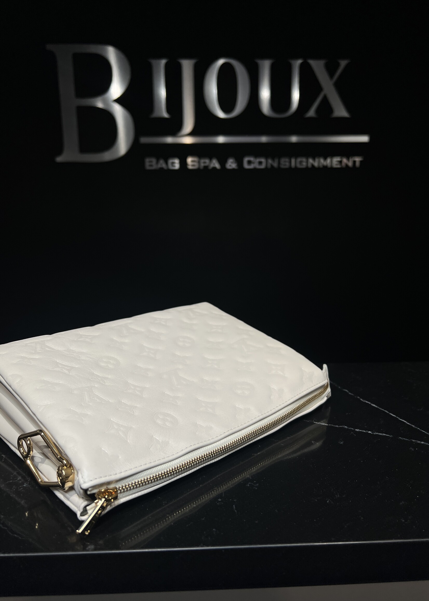 Louis Vuitton SOLD- Louis Vuitton Embossed Monogram Coussin PM