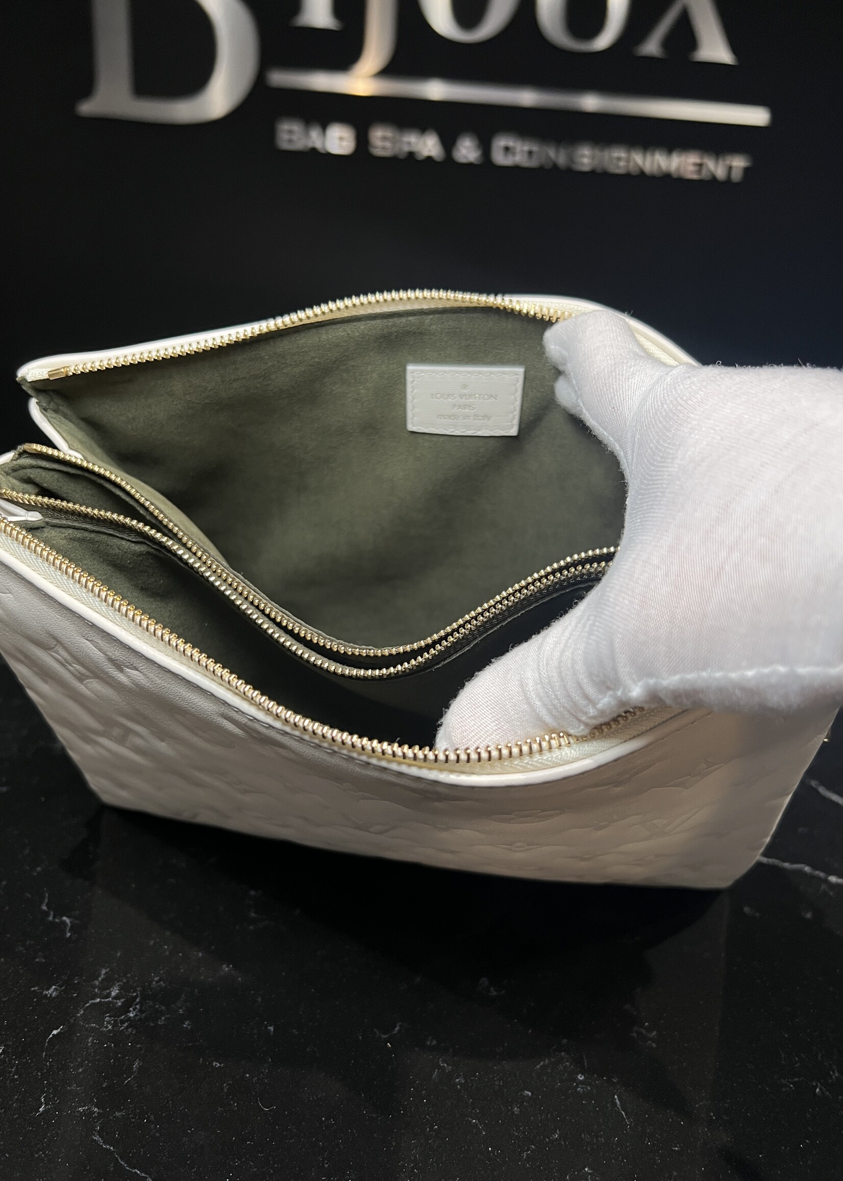 Louis Vuitton SOLD- Louis Vuitton Embossed Monogram Coussin PM