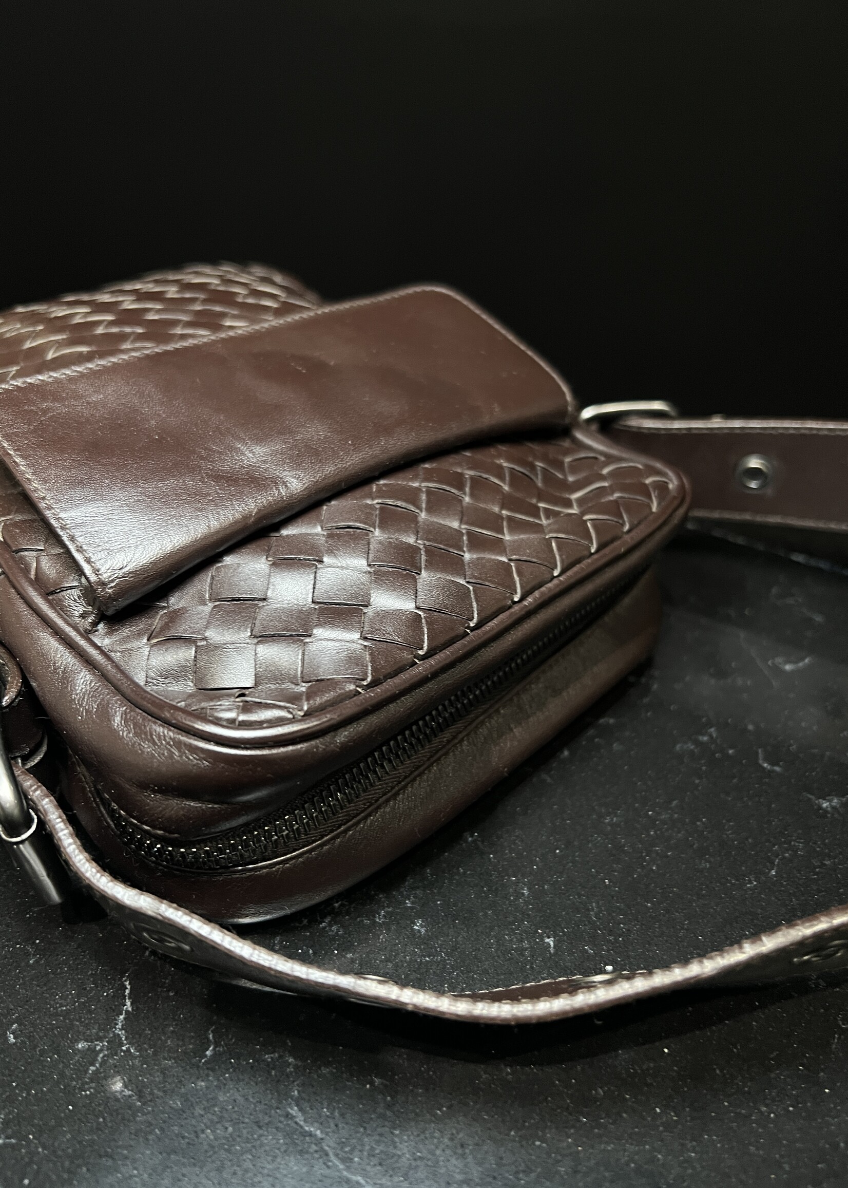 Bottega Veneta SOLD- Bottega Venetta Intrecciato Leather Bag