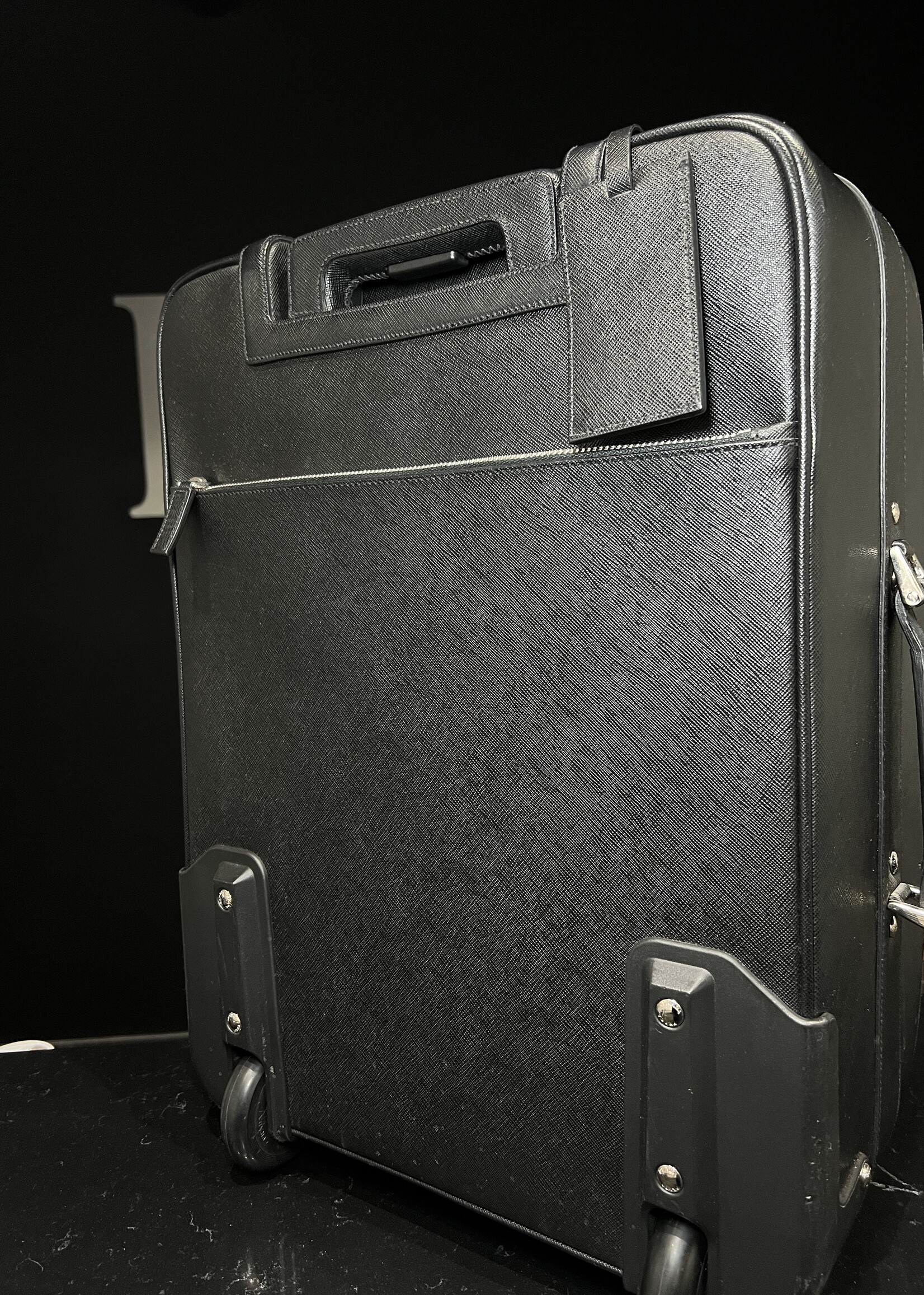 Prada SOLD - Prada Saffiano Leather Rolling Carry-On