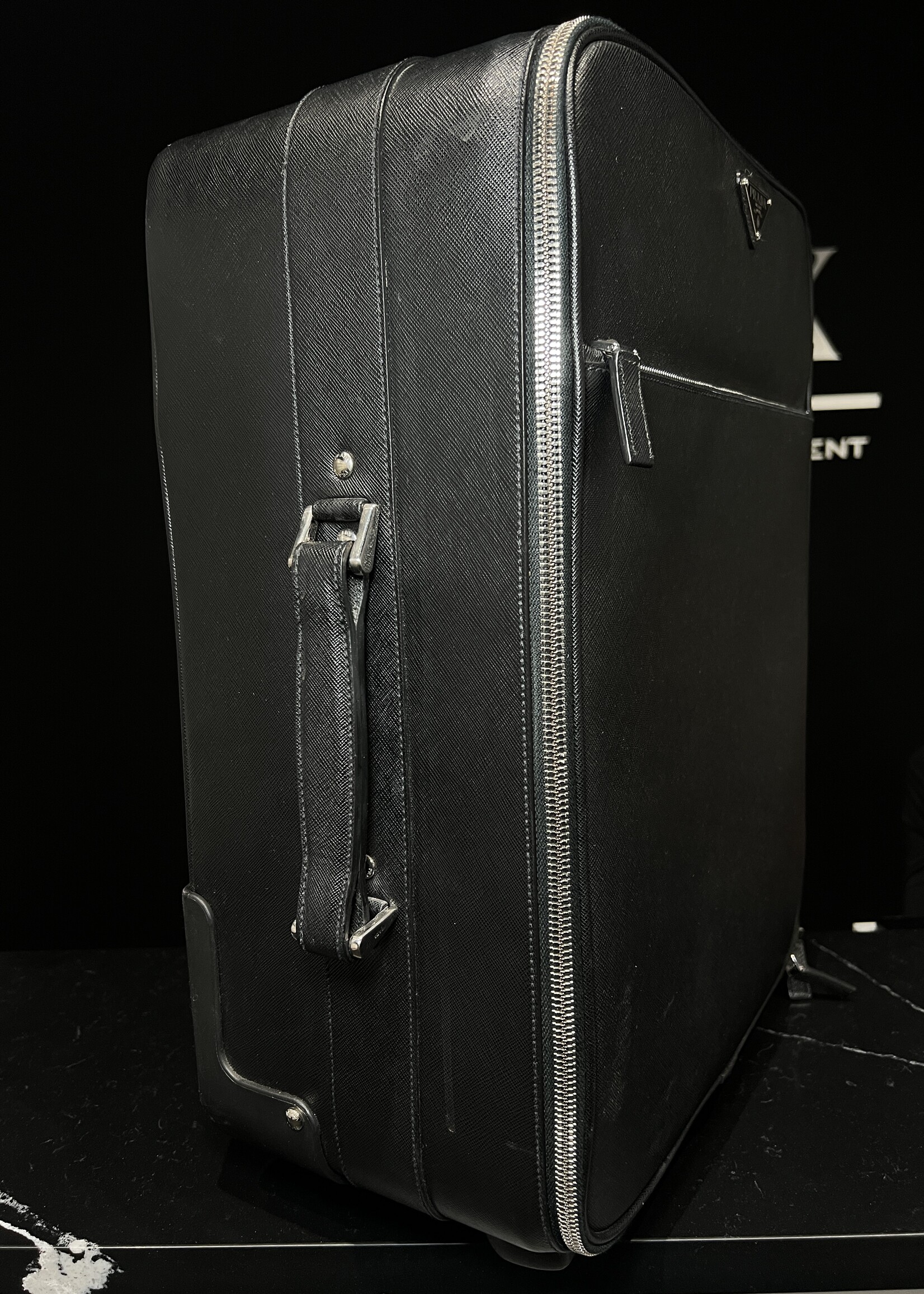 Prada SOLD - Prada Saffiano Leather Rolling Carry-On