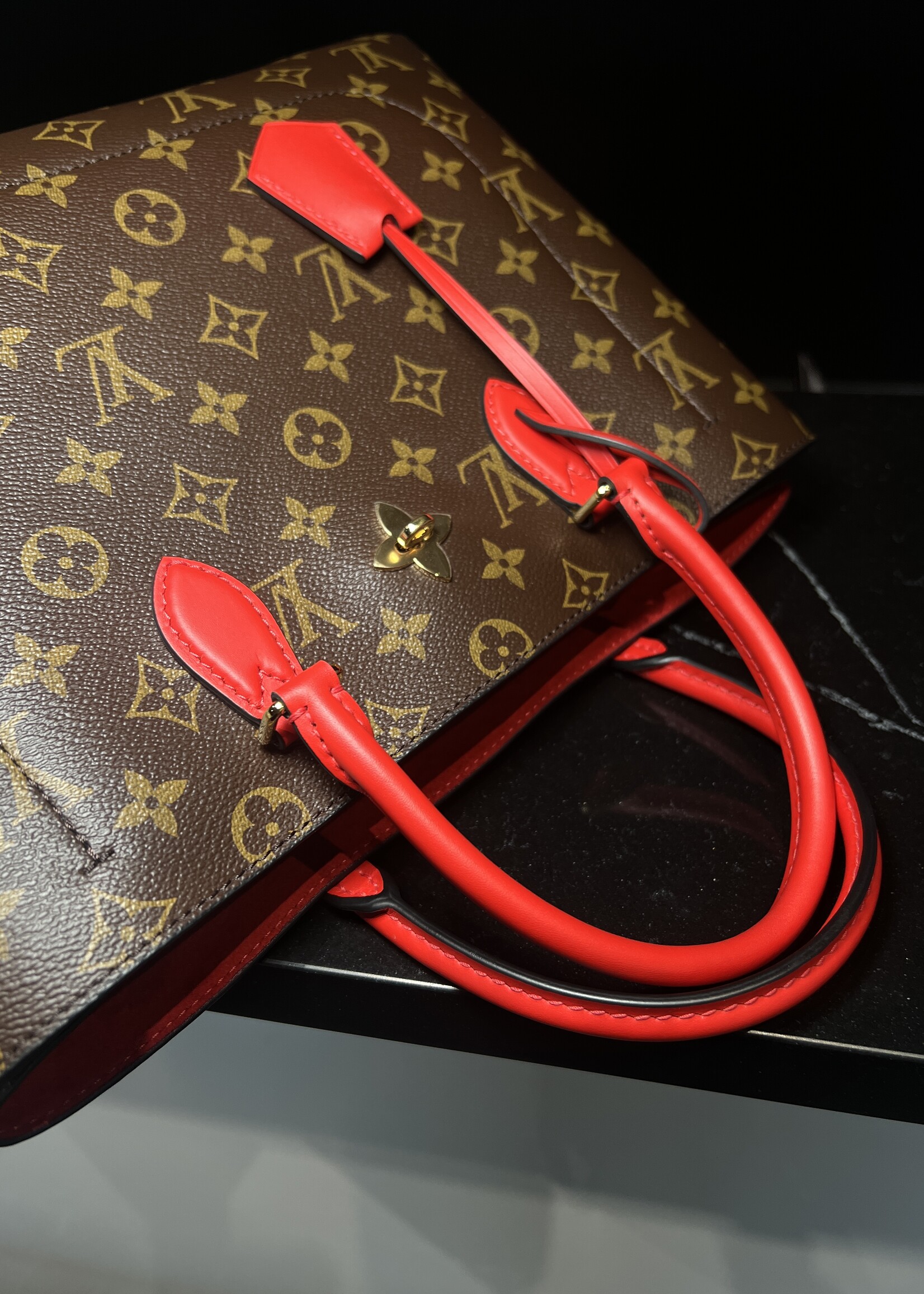 Louis Vuitton Louis Vuitton Flower Tote  Coquelicot