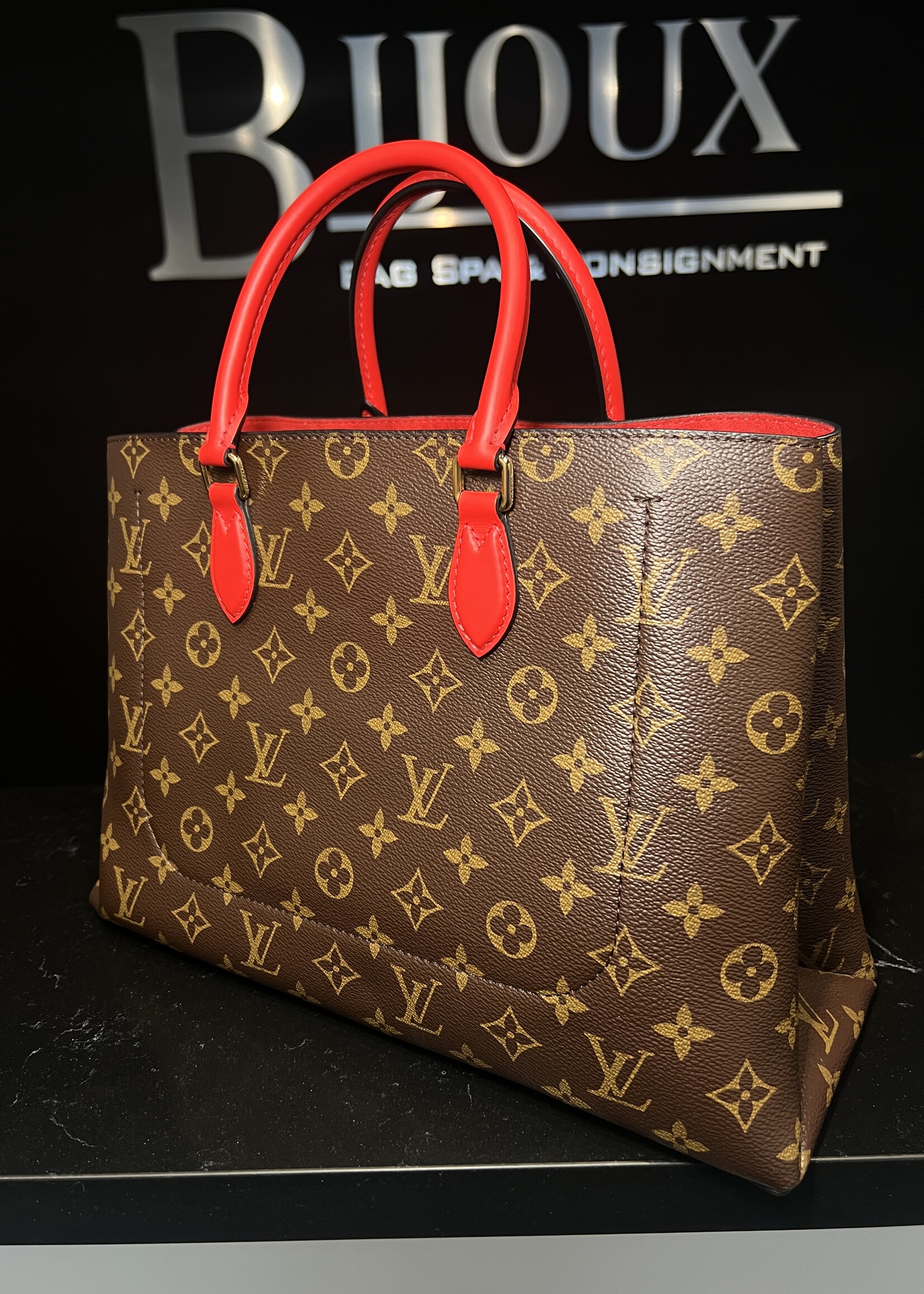Louis Vuitton Louis Vuitton Flower Tote  Coquelicot