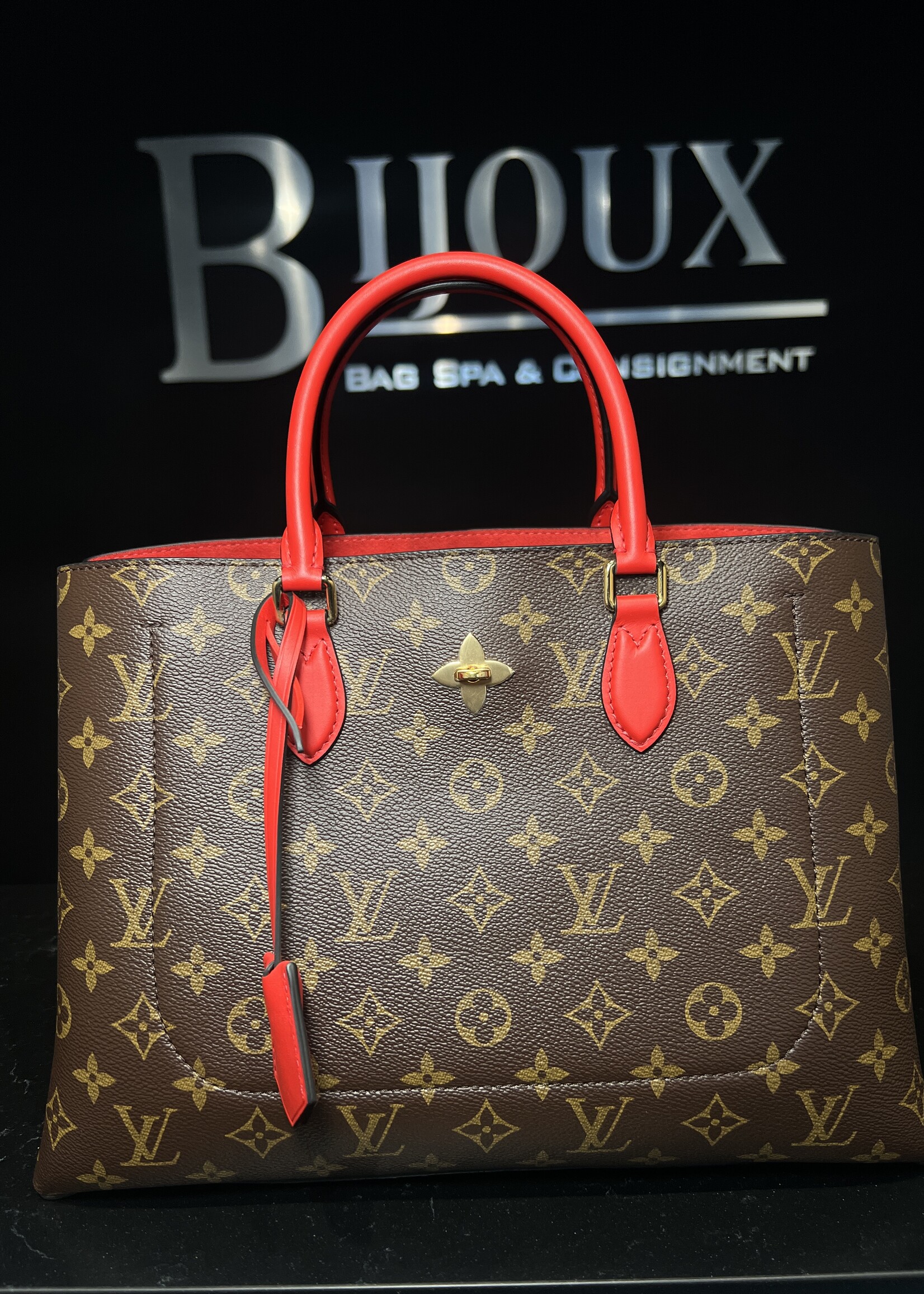 Louis Vuitton Louis Vuitton Flower Tote  Coquelicot