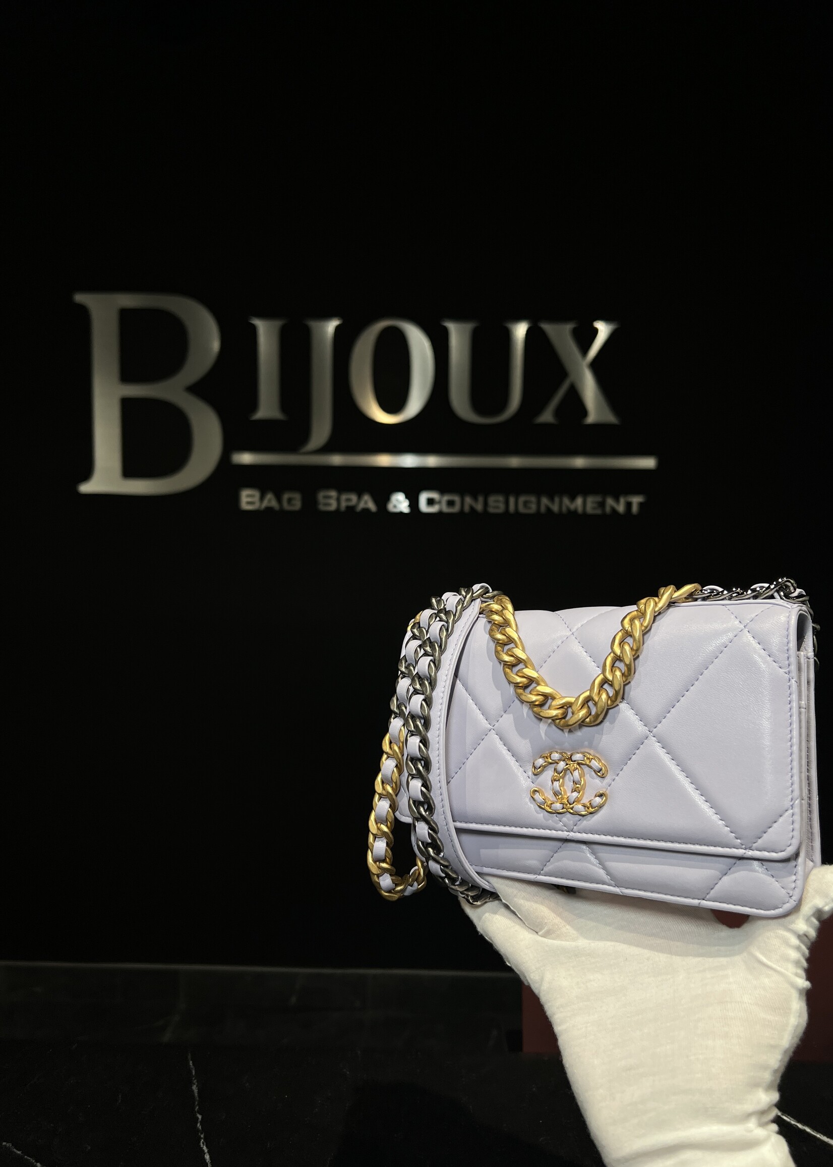 Chanel Chanel 19 Wallet on Chain Lilac