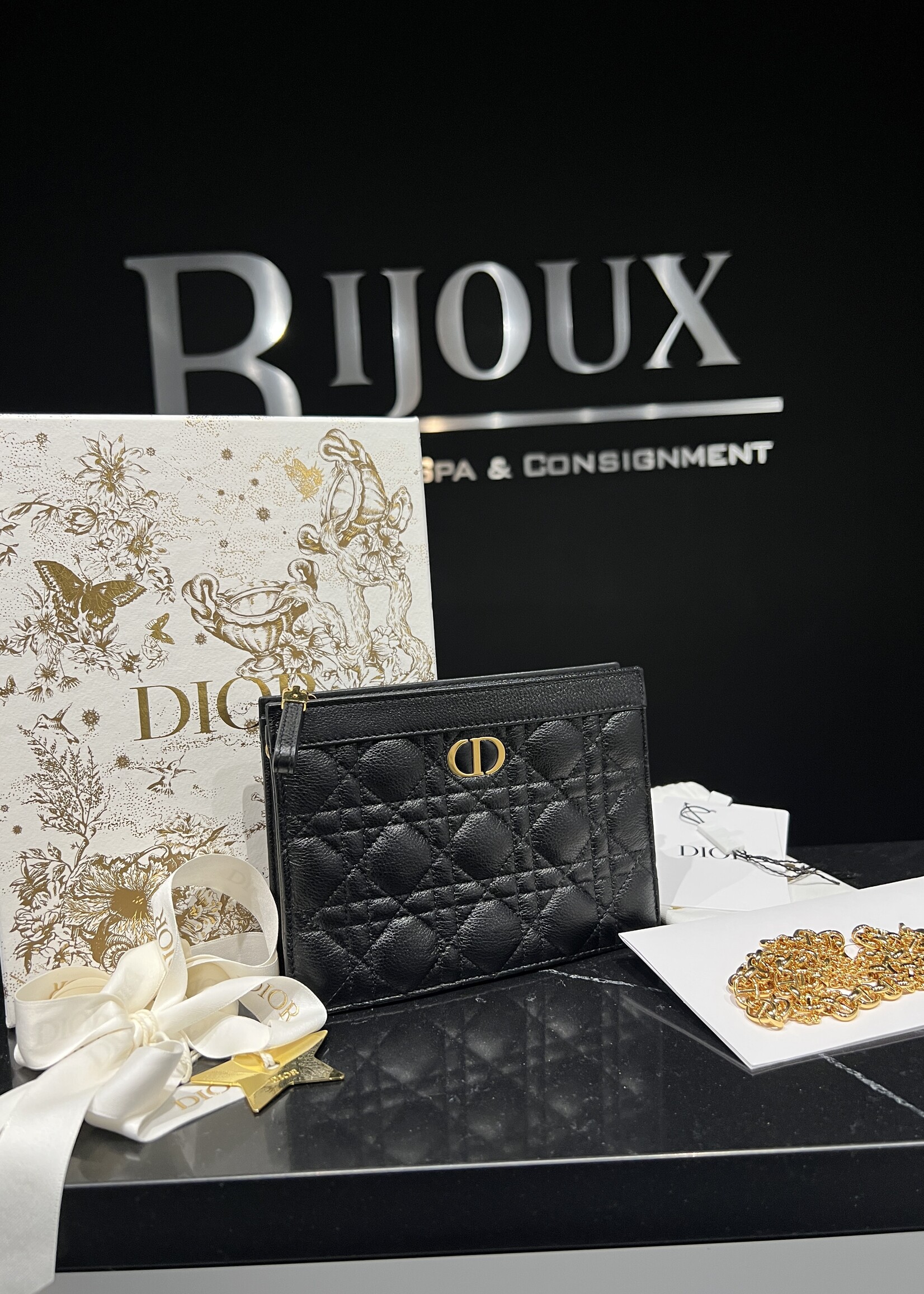 Christian Dior SOLD- Christian Dior Caro Every Chain Clutch