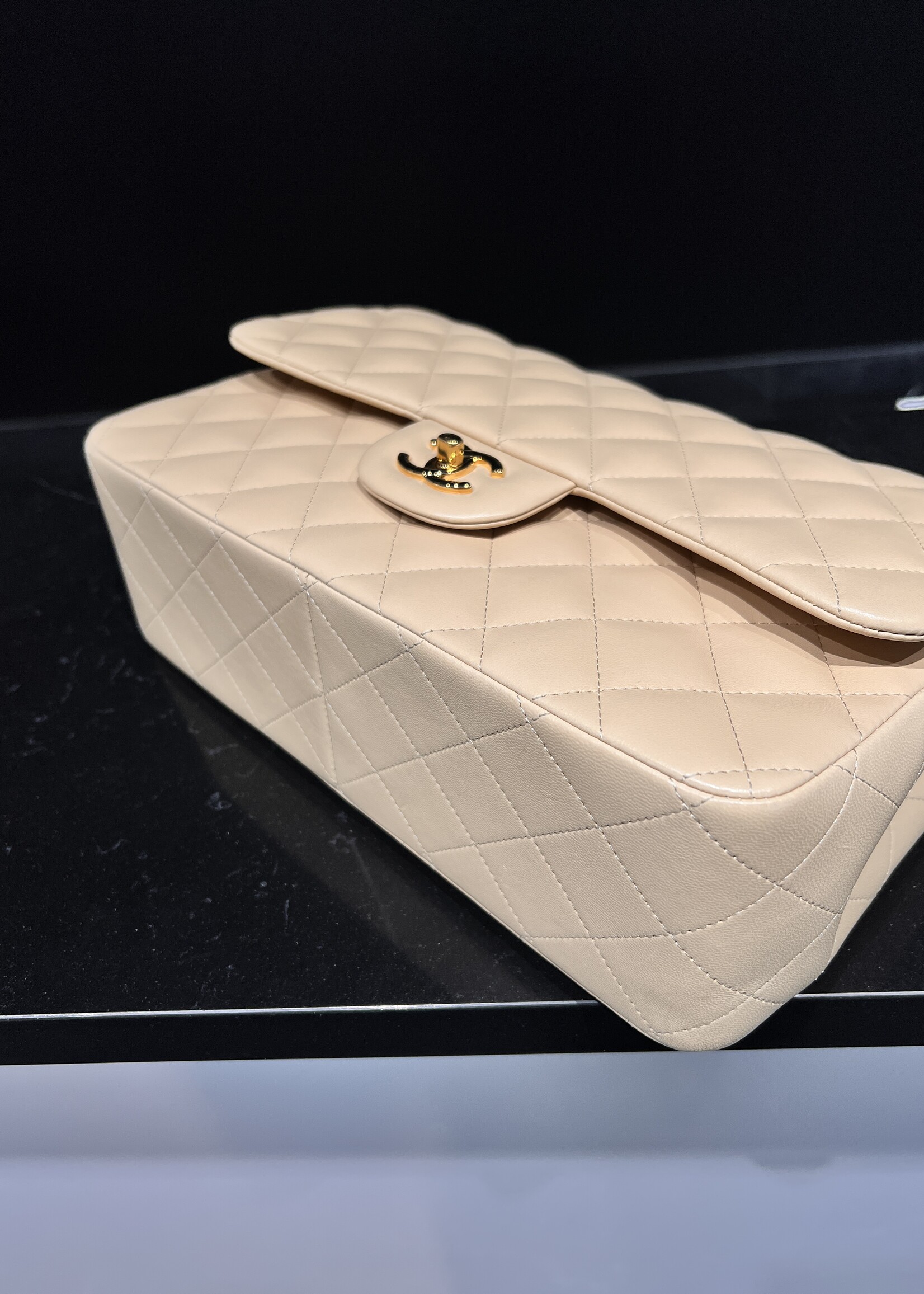 Chanel SOLD - Chanel Jumbo 19 Series Beige Lambskin