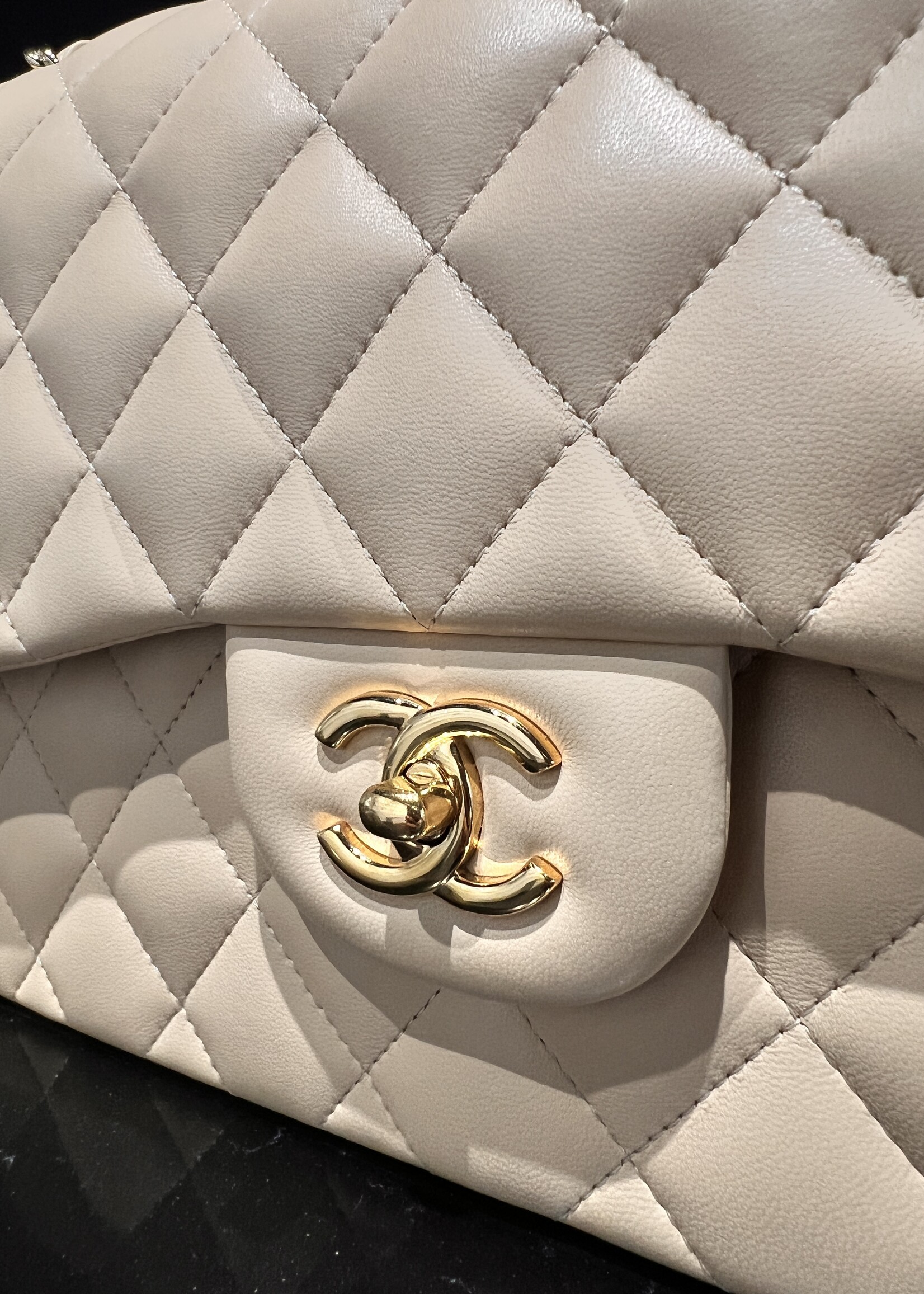 Chanel SOLD - Chanel Jumbo 19 Series Beige Lambskin