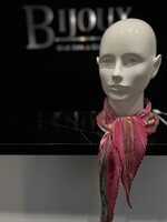 Hermes Hermes Pleated Pink Scarf