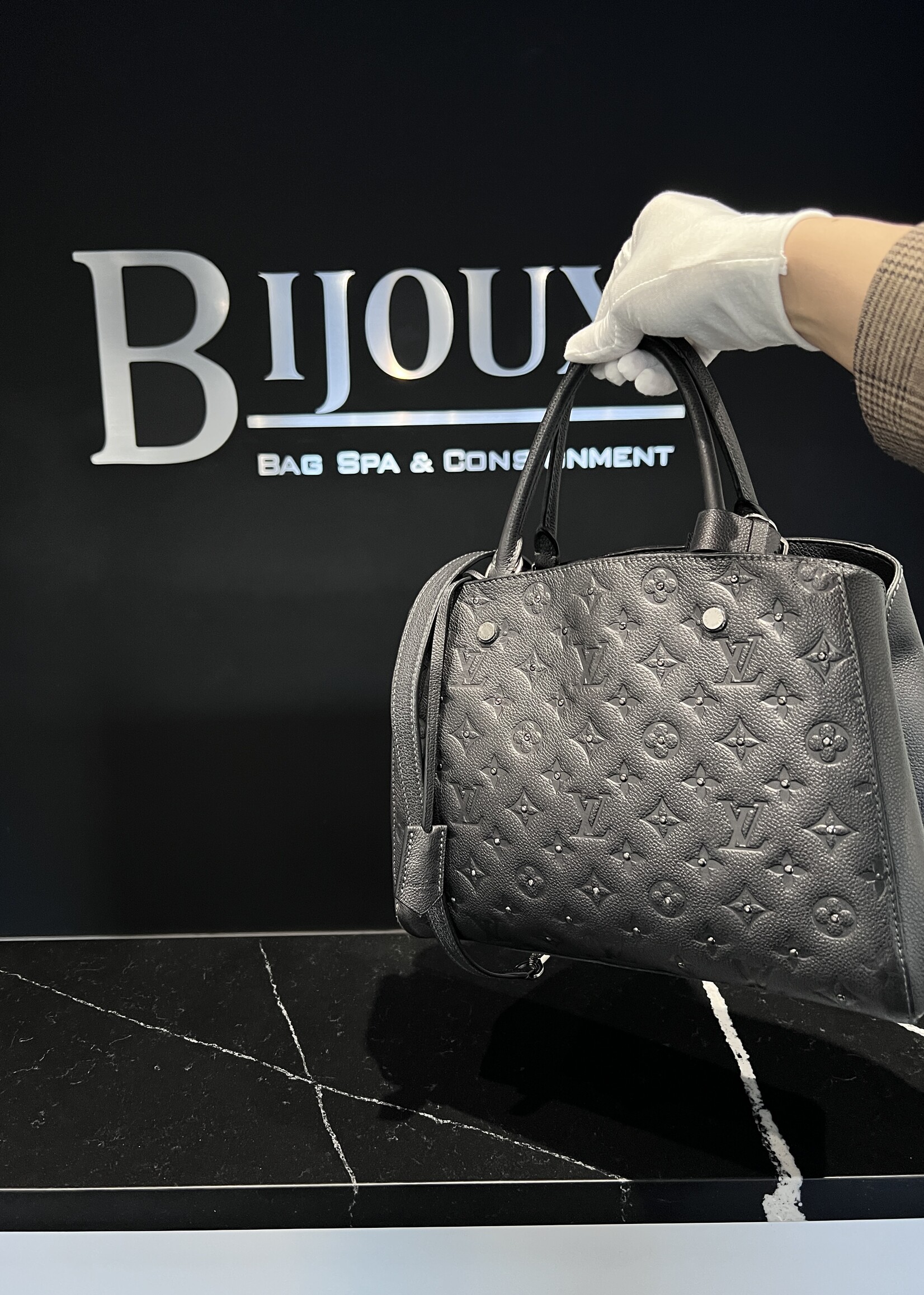 Louis Vuitton SOLD - Louis Vuitton Montaigne MM Studded Black
