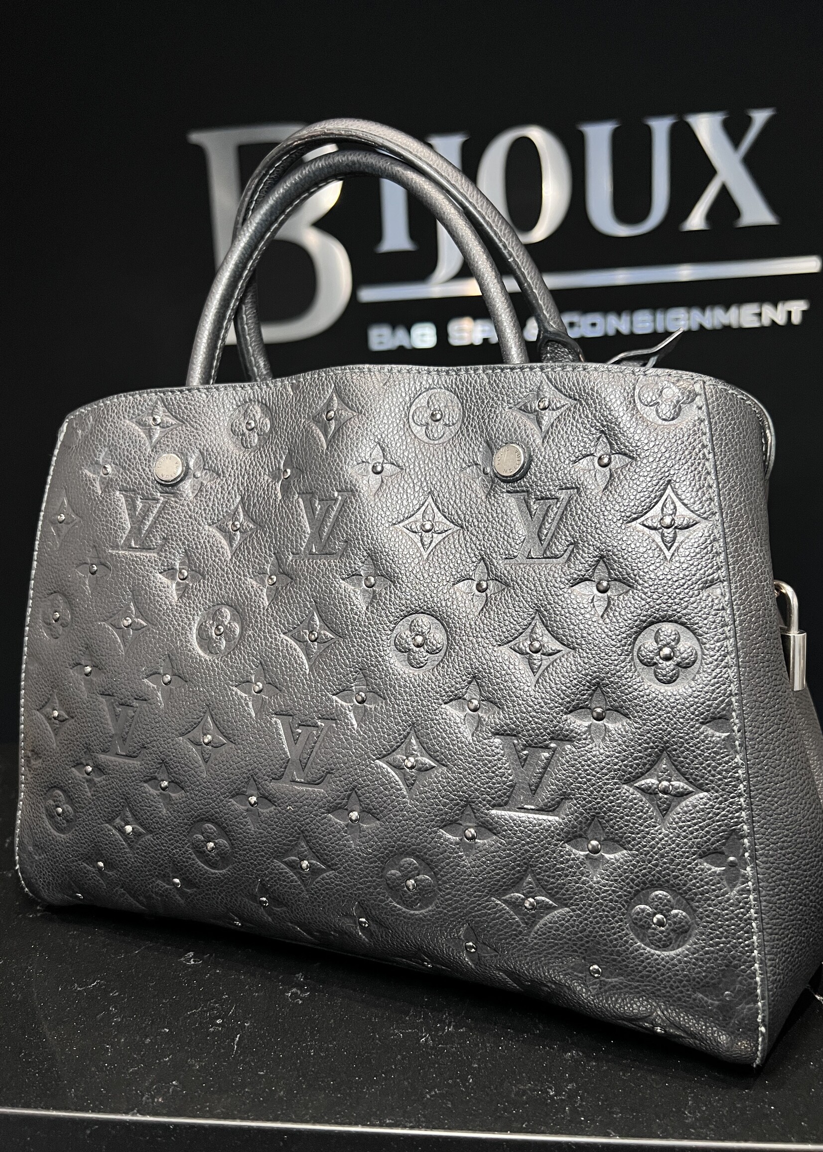 Louis Vuitton SOLD - Louis Vuitton Montaigne MM Studded Black