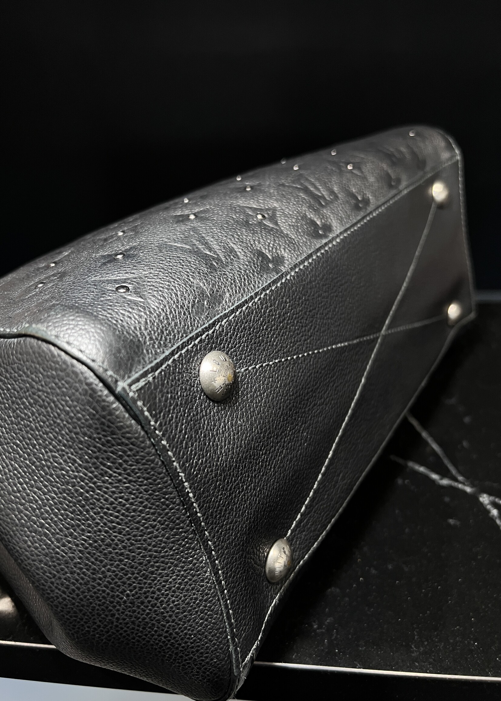 Louis Vuitton SOLD - Louis Vuitton Montaigne MM Studded Black
