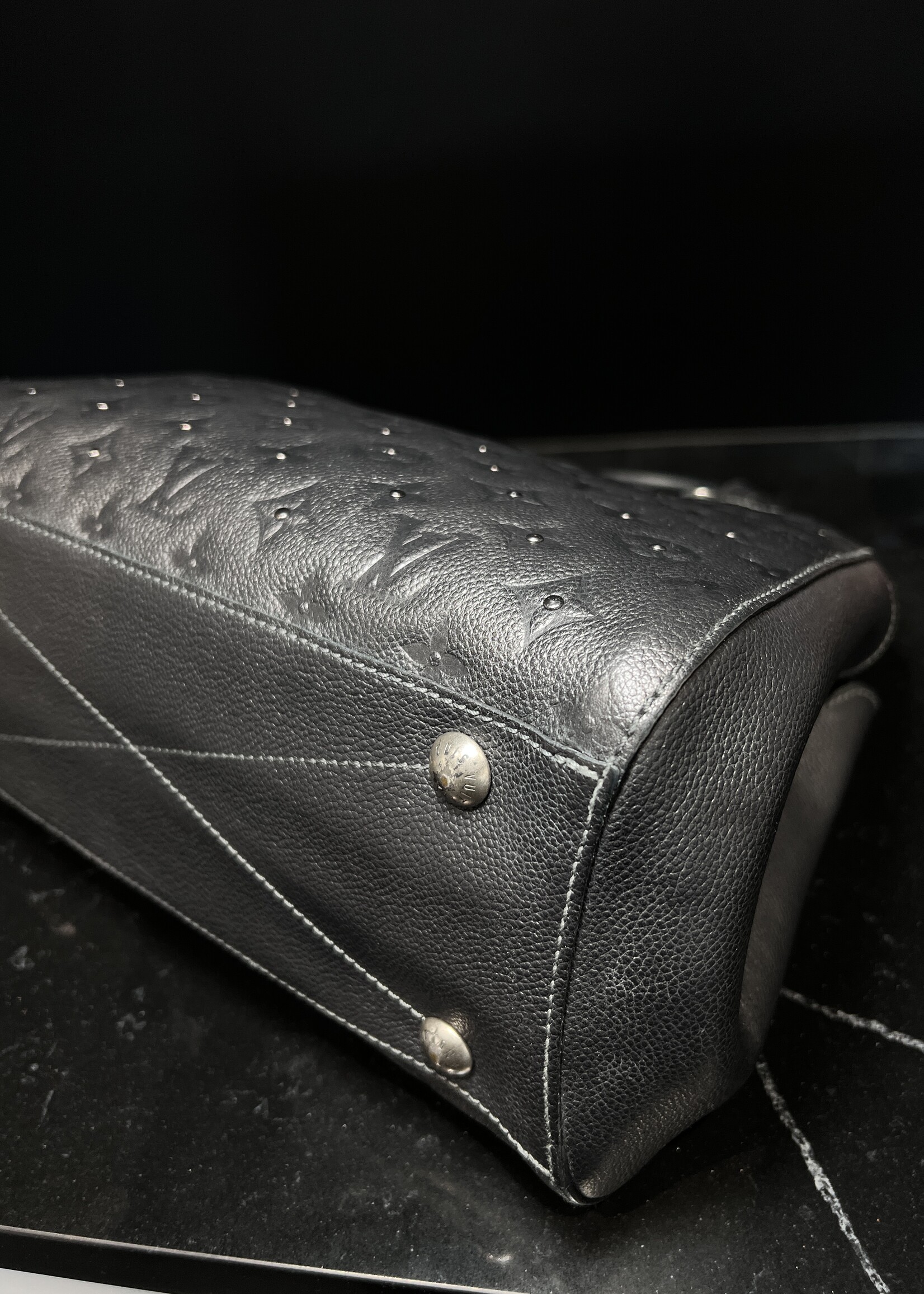 Louis Vuitton Louis Vuitton Montaigne MM Studded Black