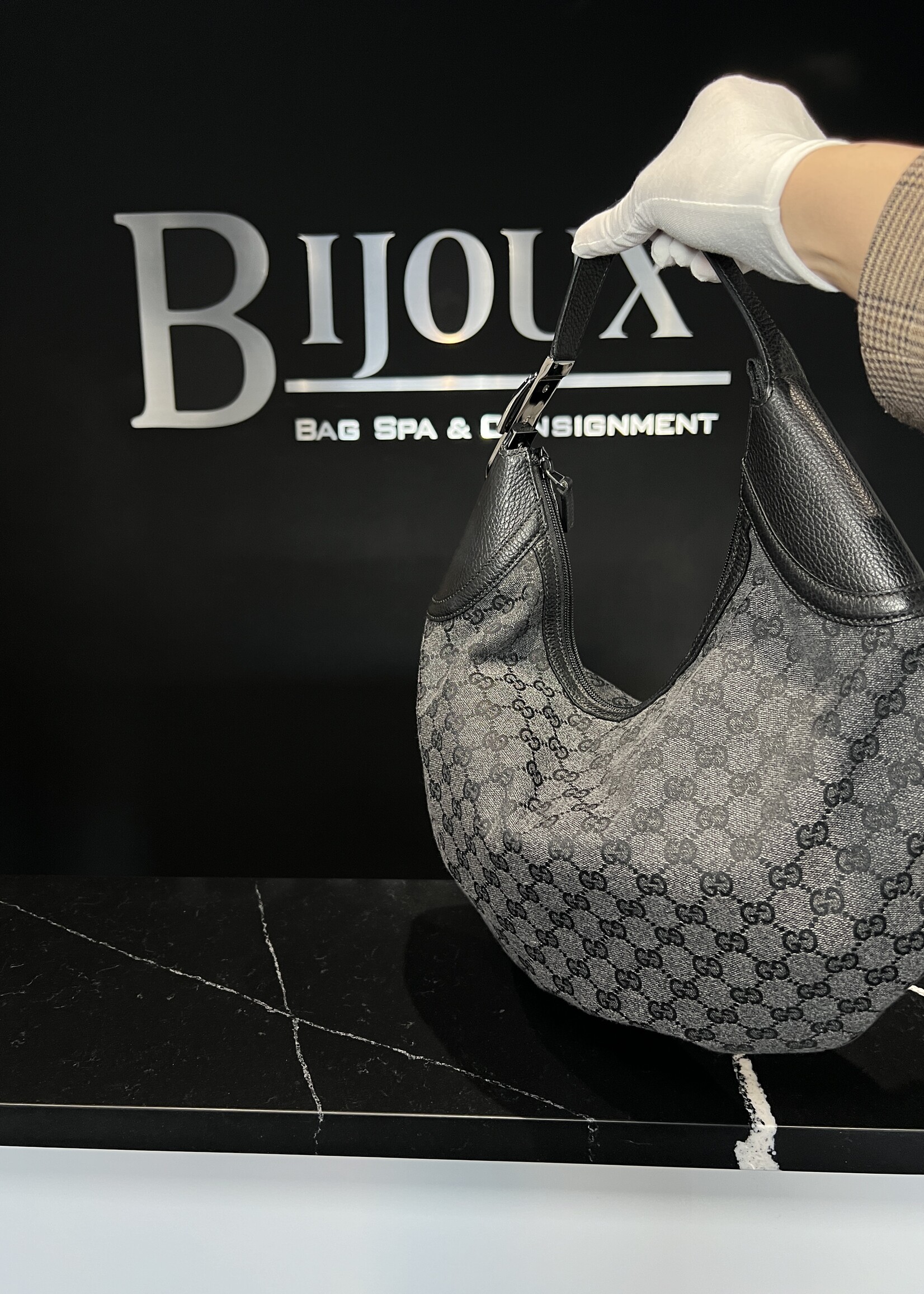 Gucci SOLD - Gucci Hobo Canvas Bag