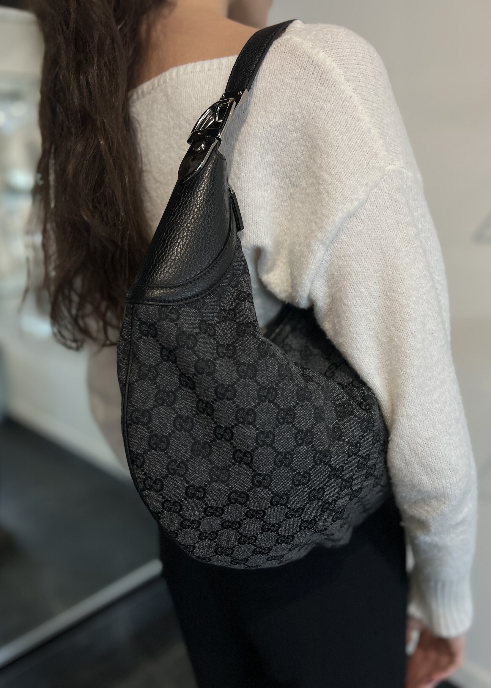 Gucci SOLD - Gucci Hobo Canvas Bag