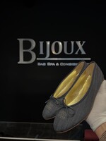 Chanel Chanel Blue Denim Ballet Flats 40