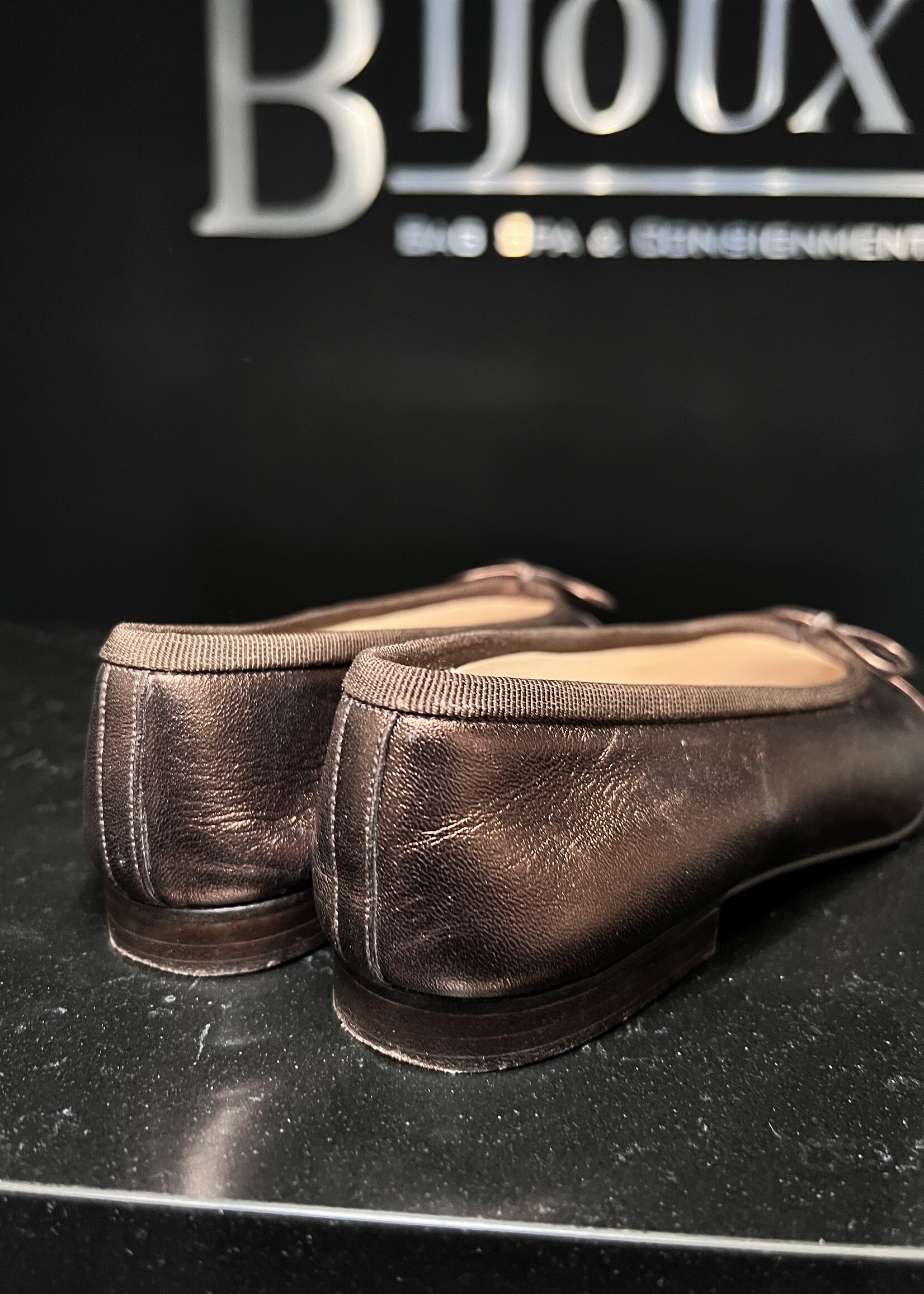 Chanel Chanel Bronze Ballet Flats 35.5
