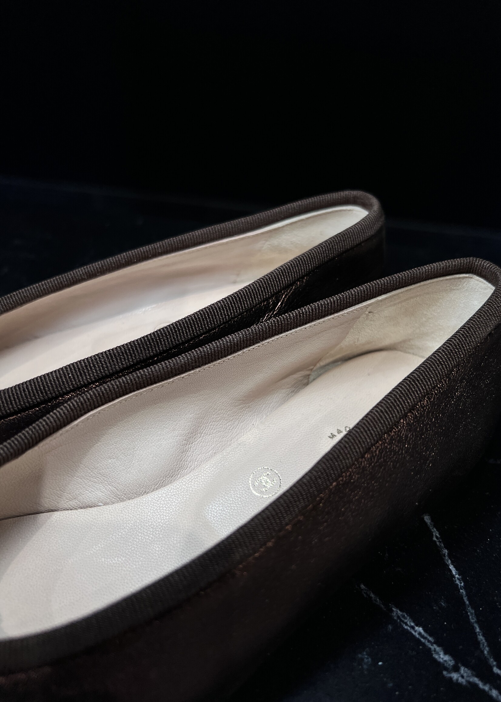 Chanel Chanel Bronze Ballet Flats 35.5