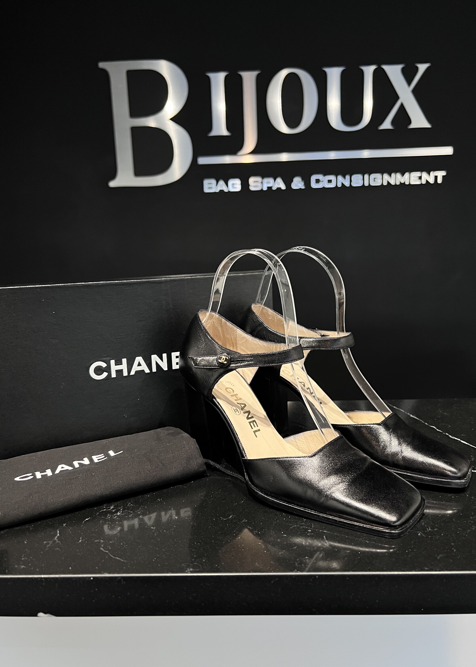 Chanel Ankle Strap Pumps 36