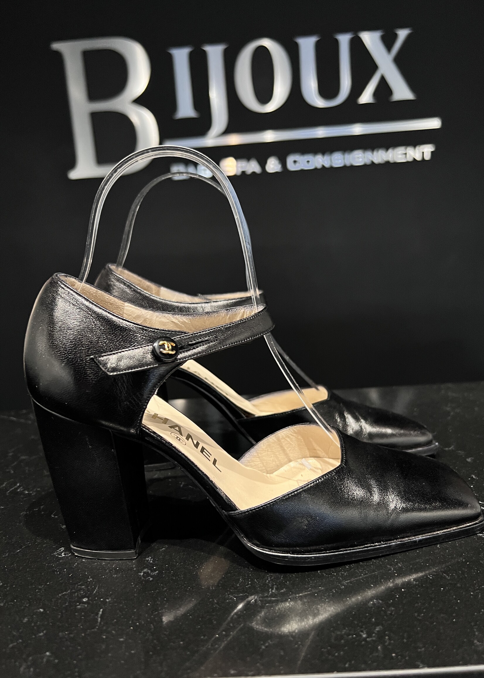 Chanel Ankle Strap Pumps 36