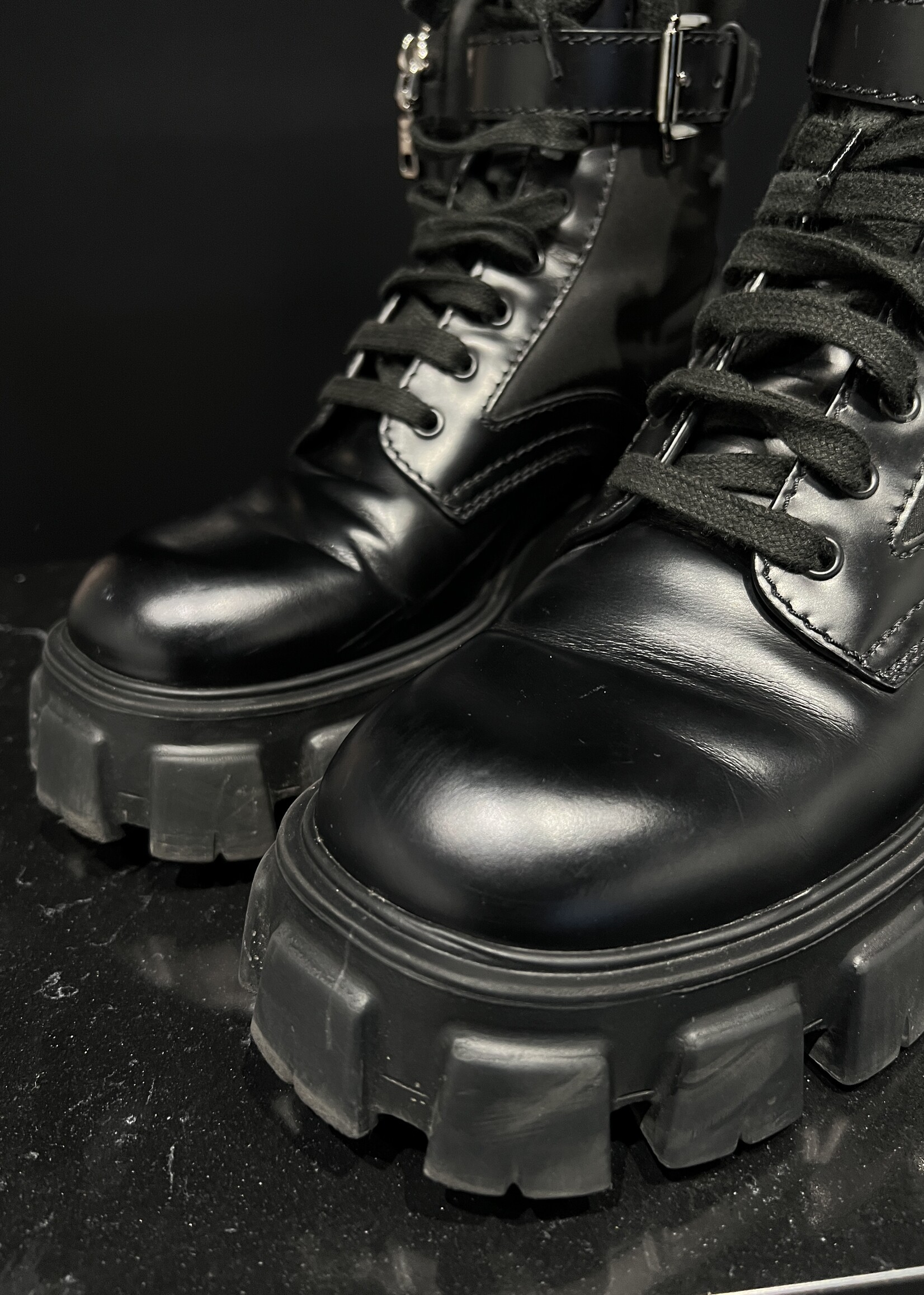 Prada Prada Monolith With Pouch  Boots 6.5M/9W